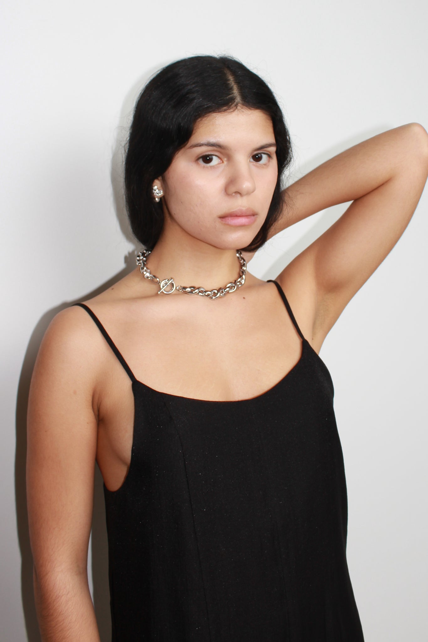 Bold Twist 2 way necklace in White Gold