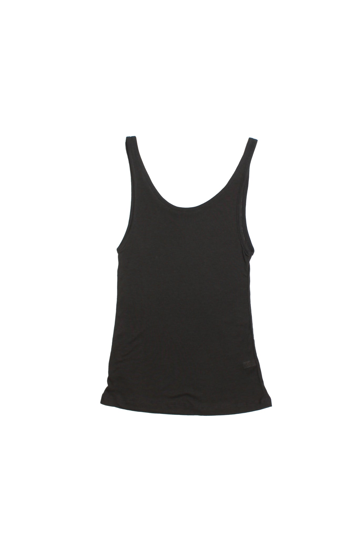 Tear Sleeveless Layered Top in charcoal