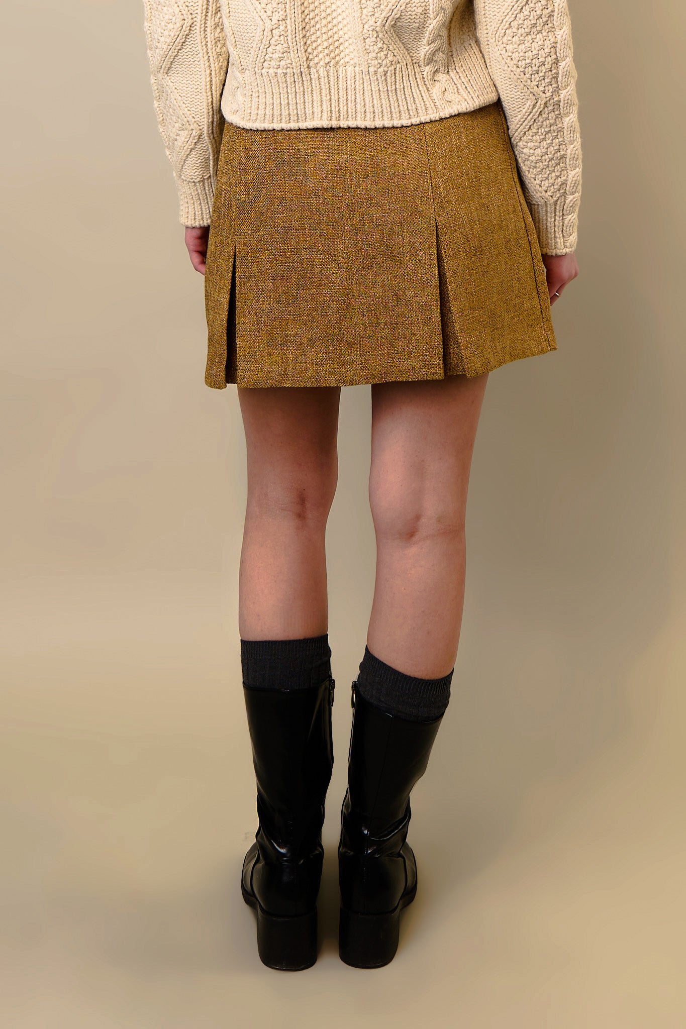 Camel Mini Skirt