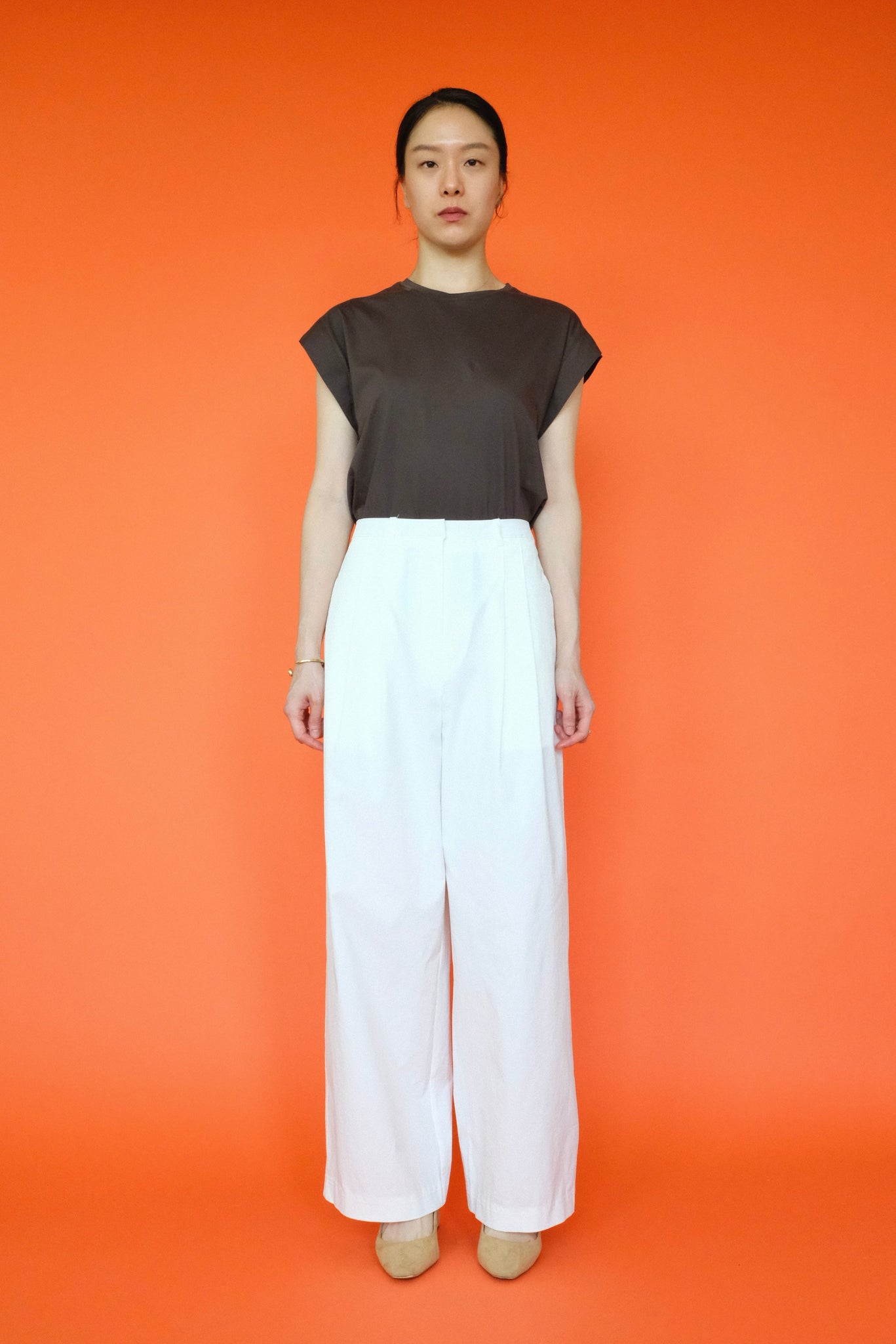 Must have Cap Sleeve Basic Top In White