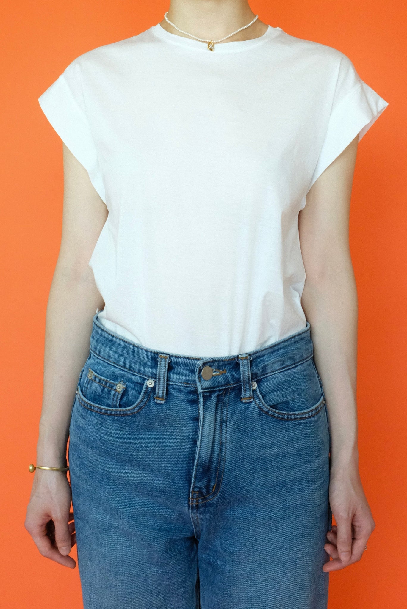 Must have Cap Sleeve Basic Top In White