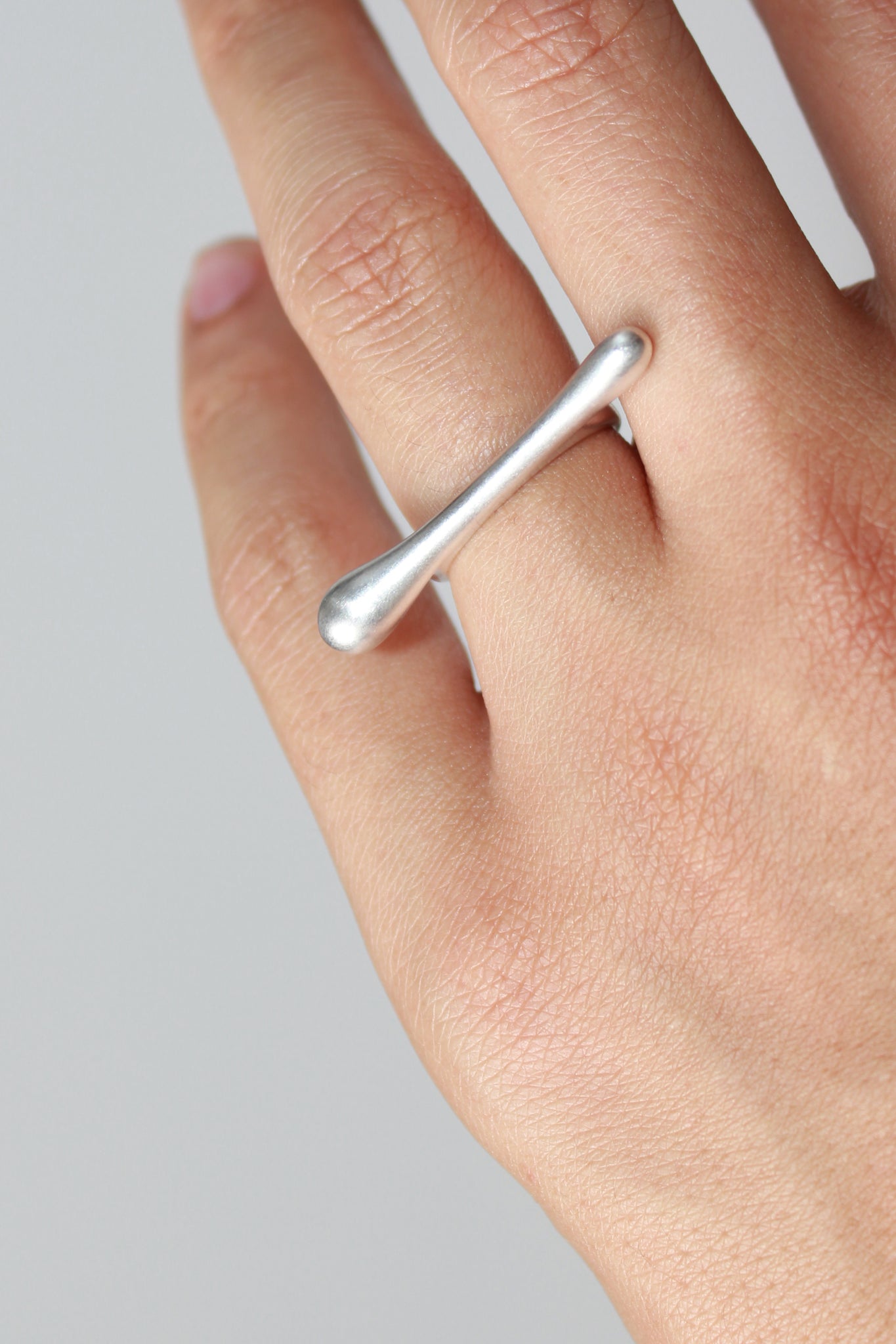 Cross Line Ring