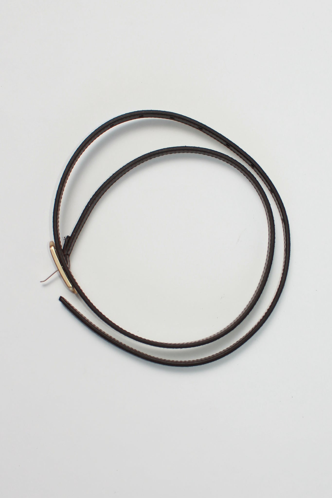Terr Leather Belt in Gold Brown