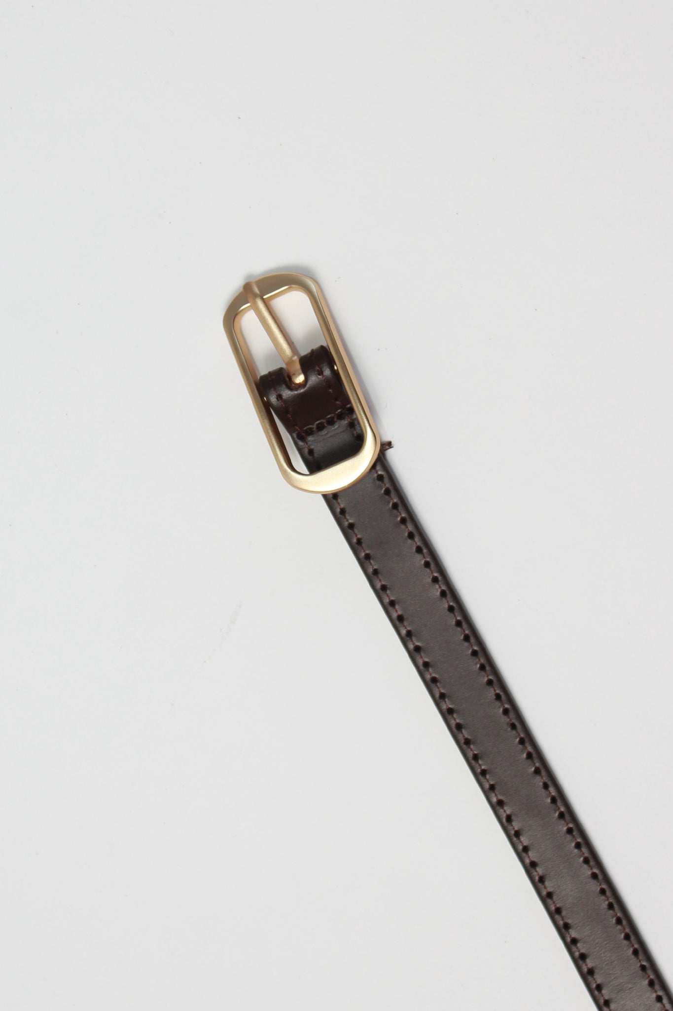 Terr Leather Belt in Gold Brown