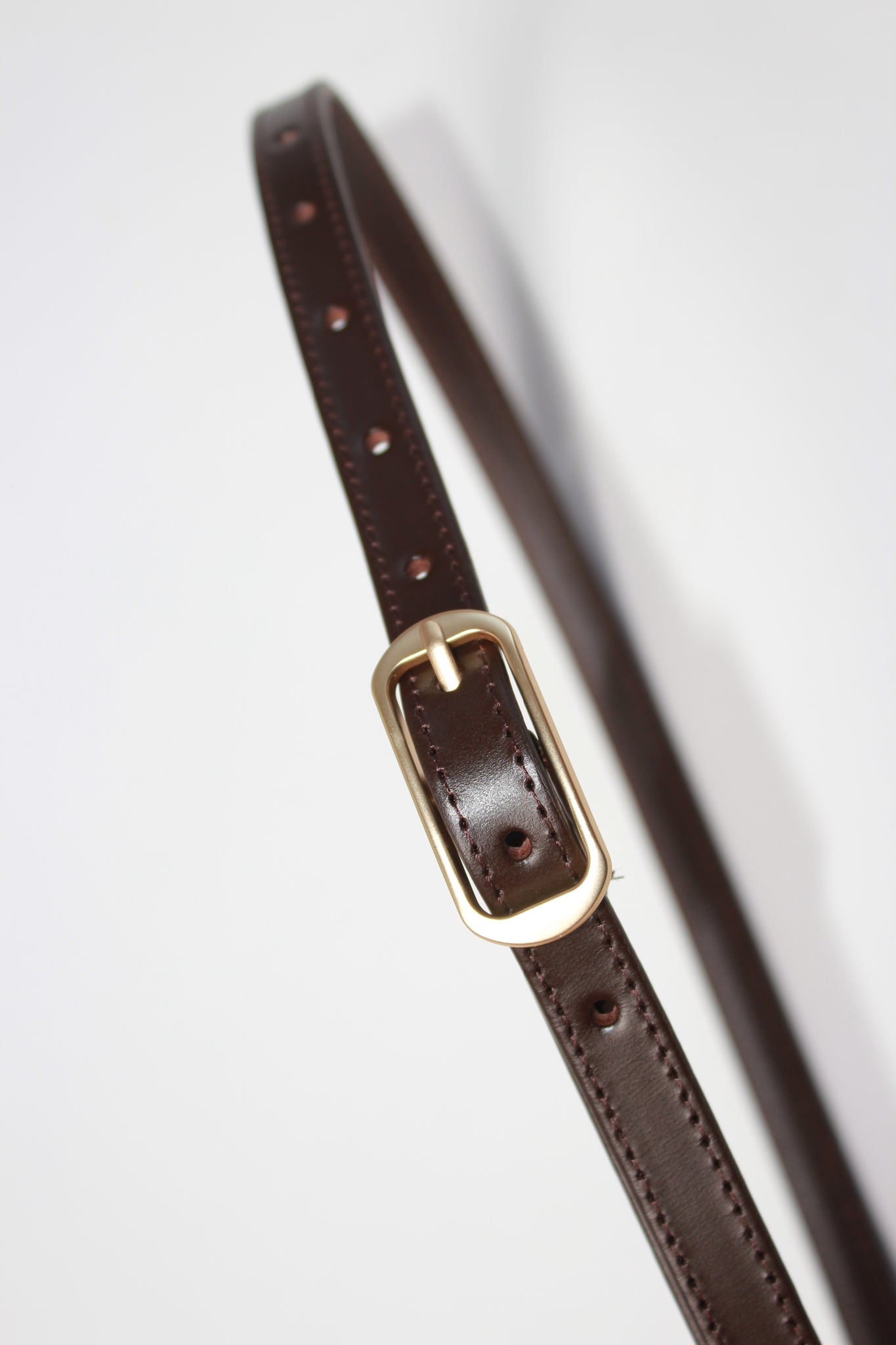 Terr Leather Belt in Gold Brown