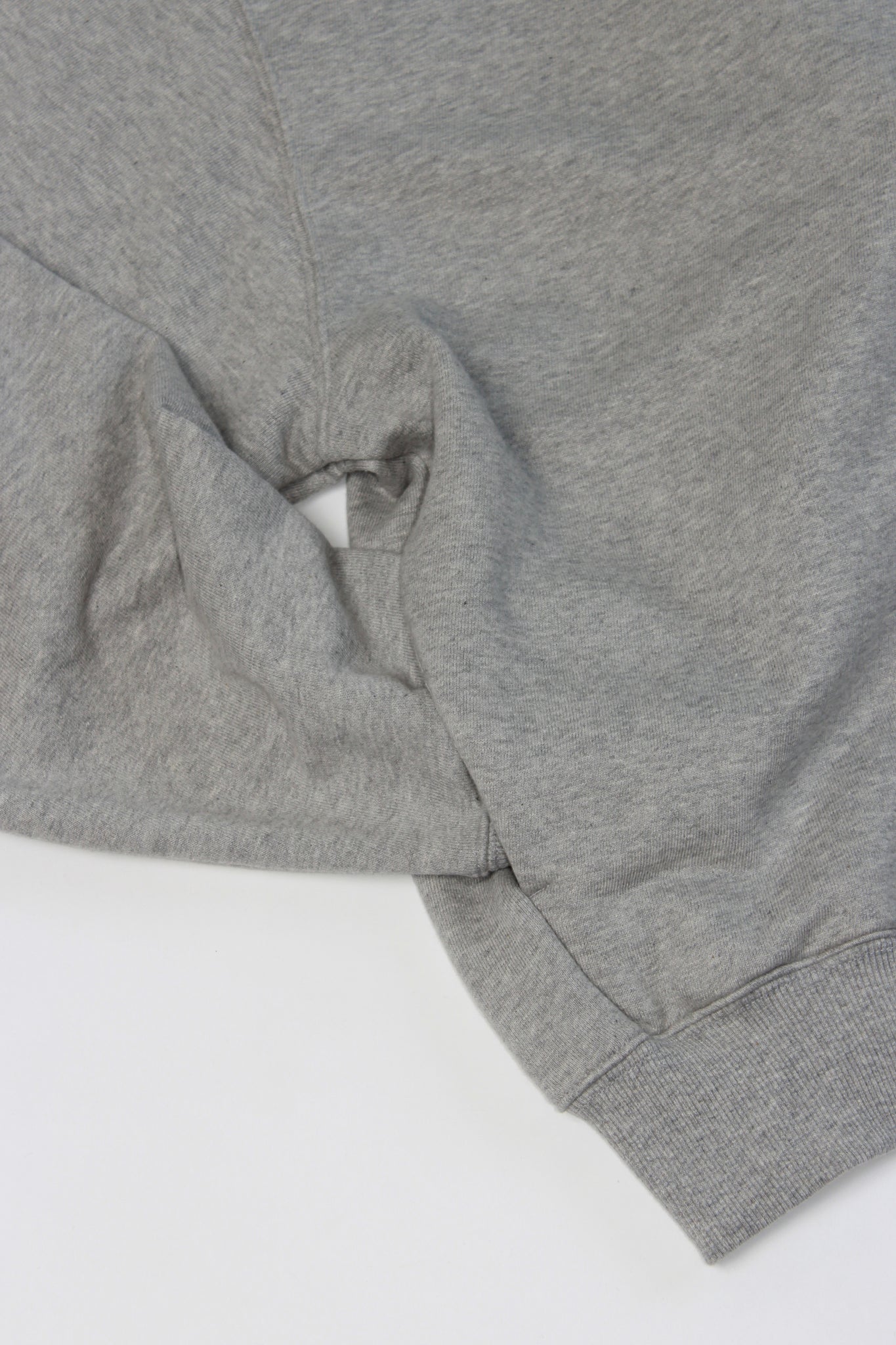Lemay Crop Hood Zip Up in Melange Grey