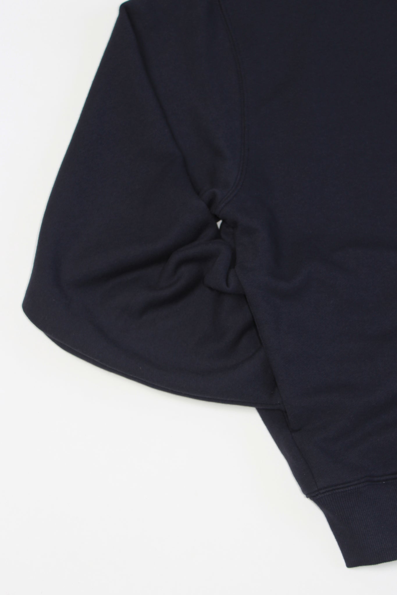 Lemay Crop Hood Zip Up in Navy