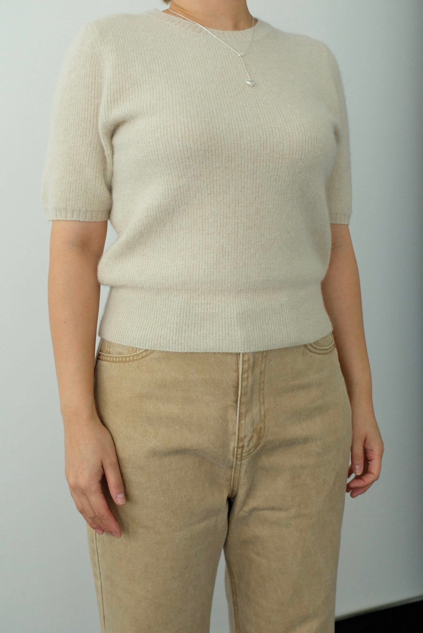 Half Sleeve Merino Wool Knit – Jowa.shop