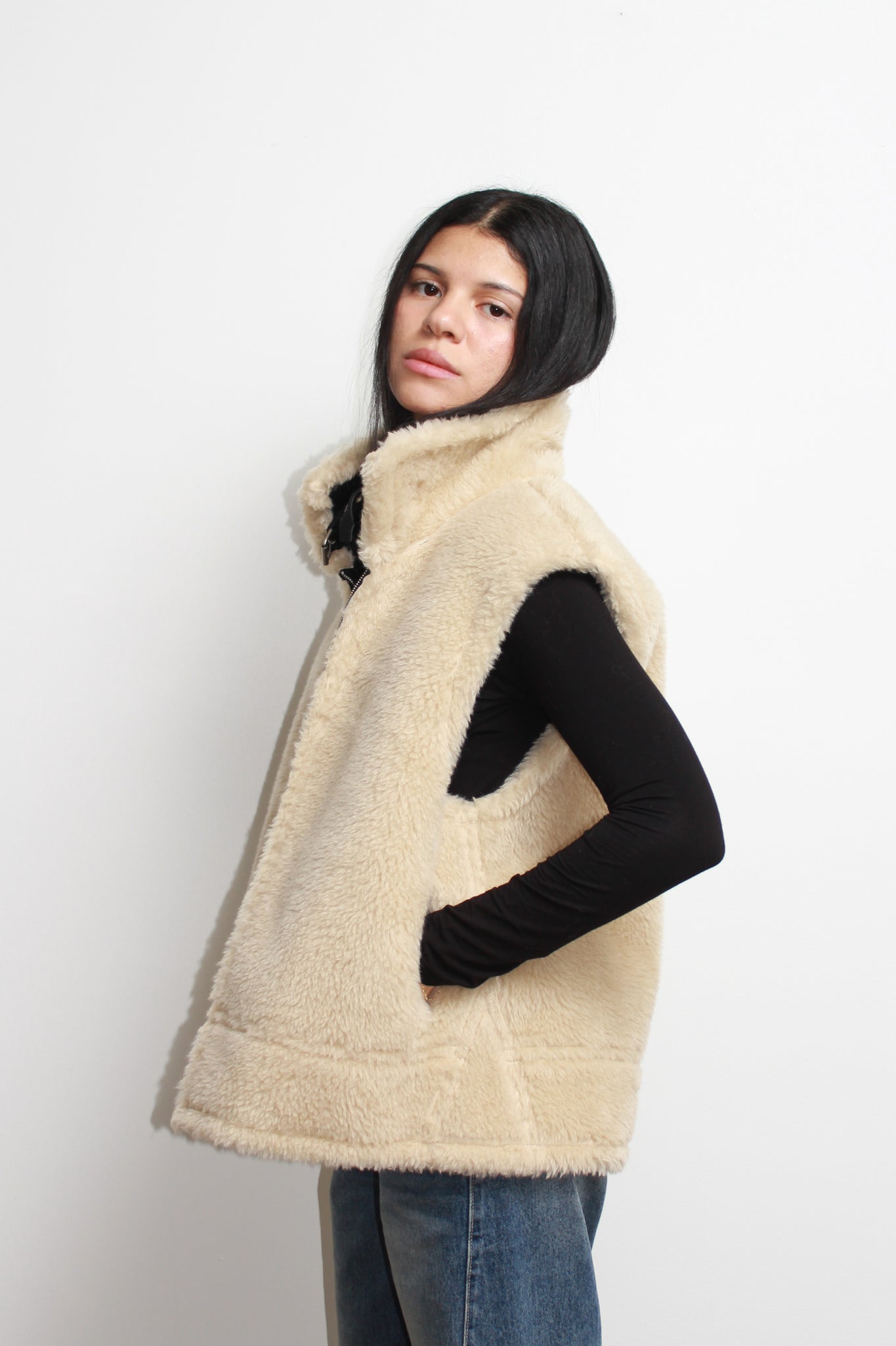 Reversible Shearling Vest