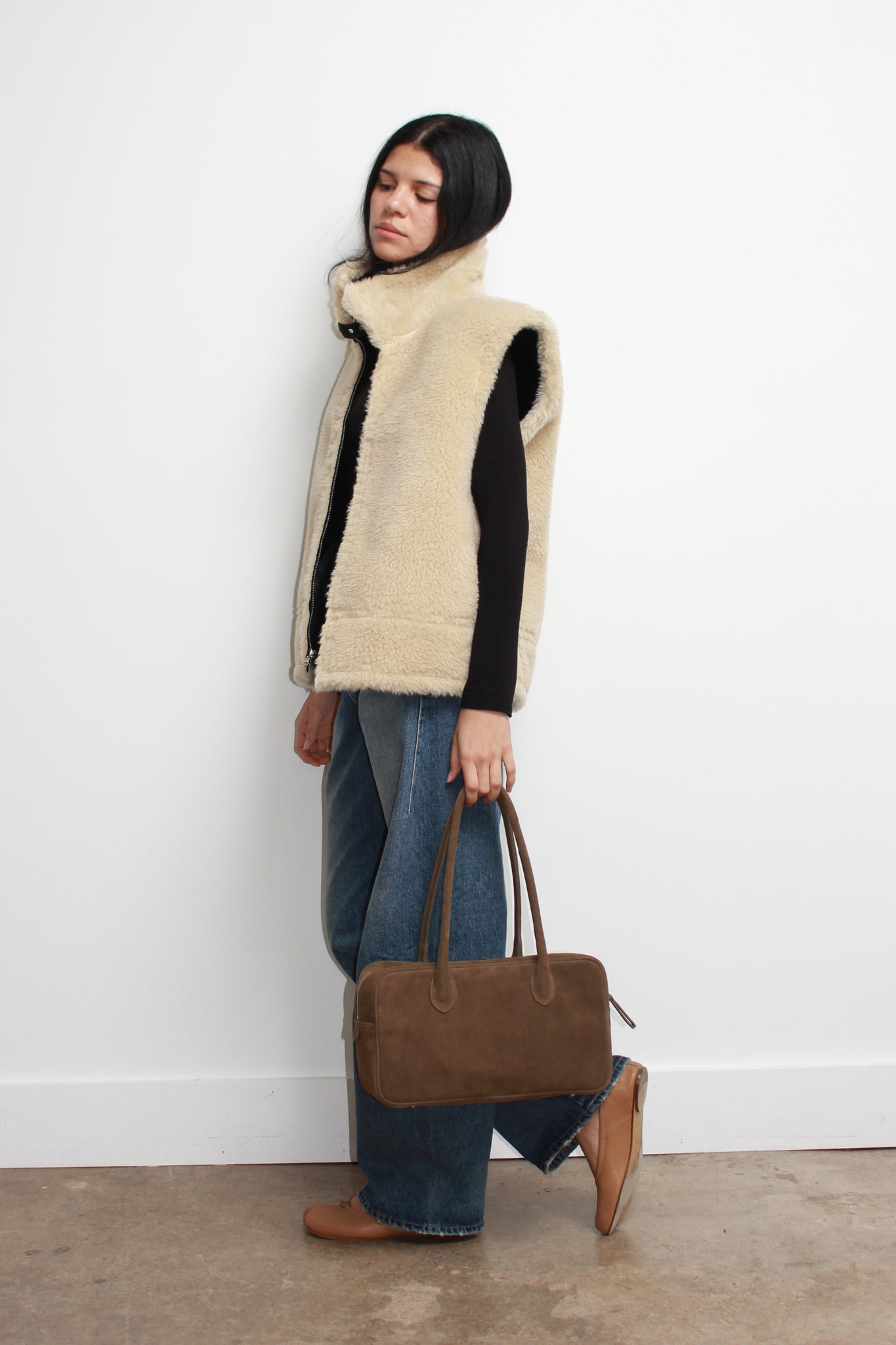 Reversible Shearling Vest