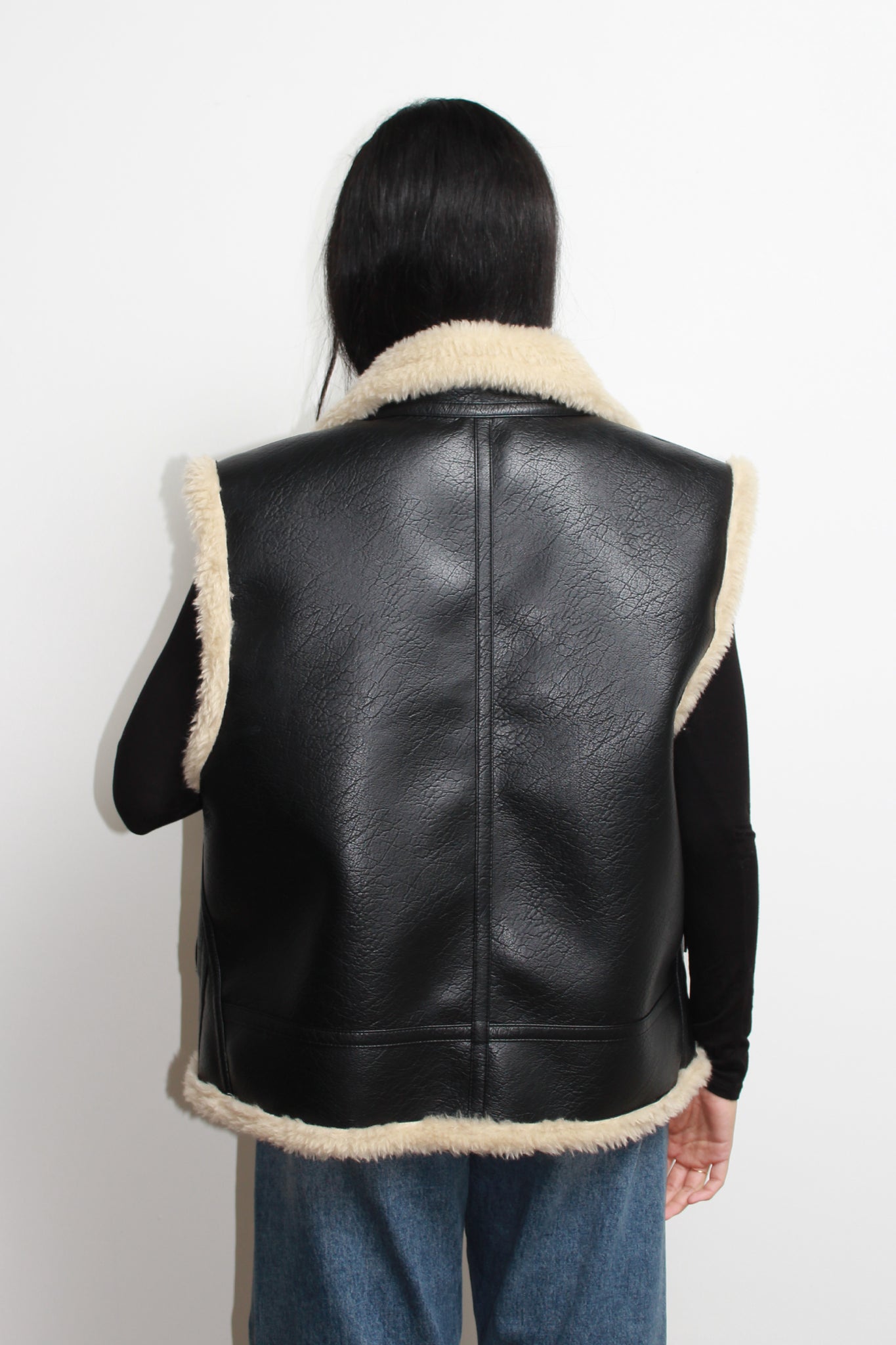 Reversible Shearling Vest