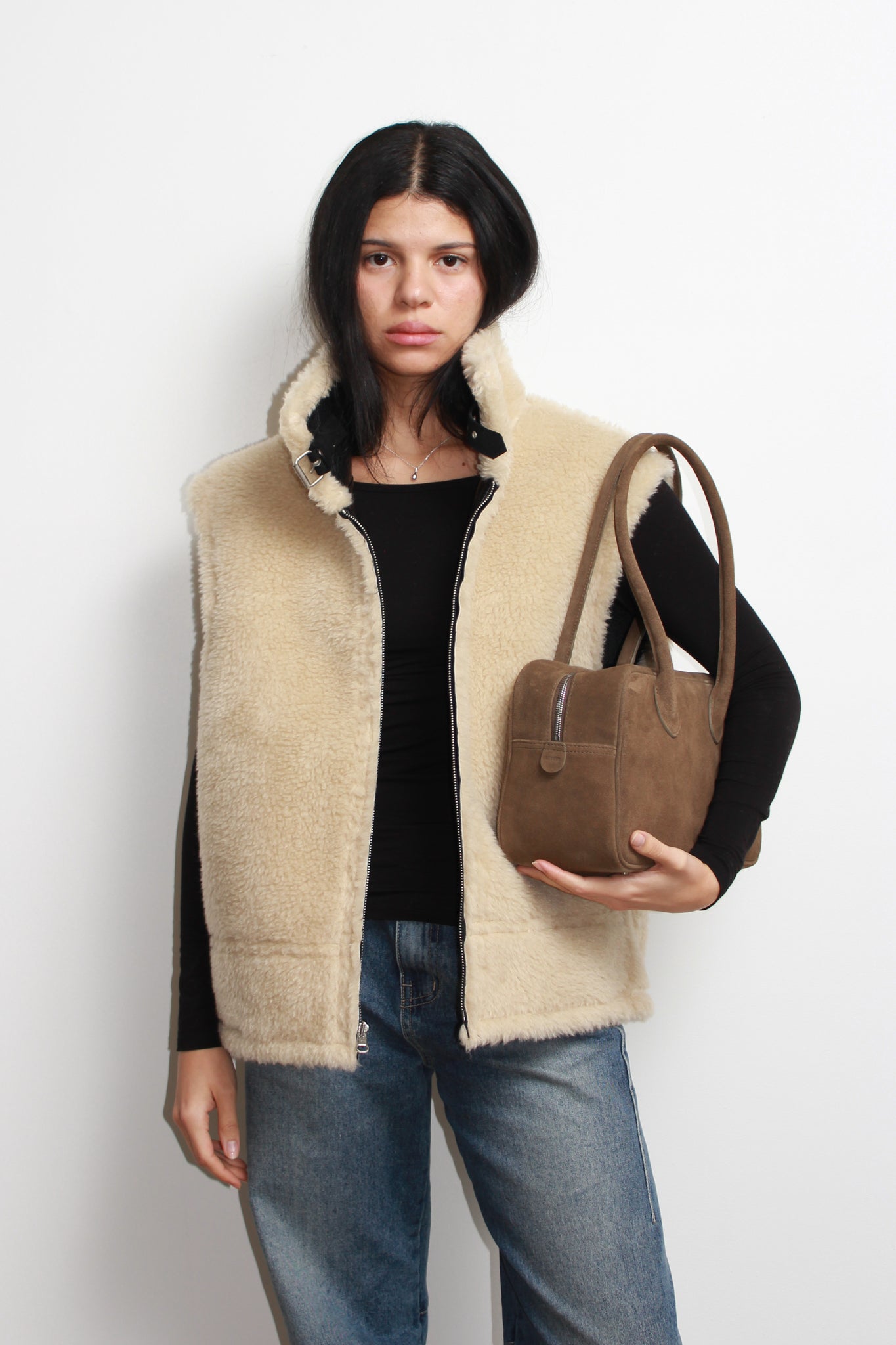 Reversible Shearling Vest