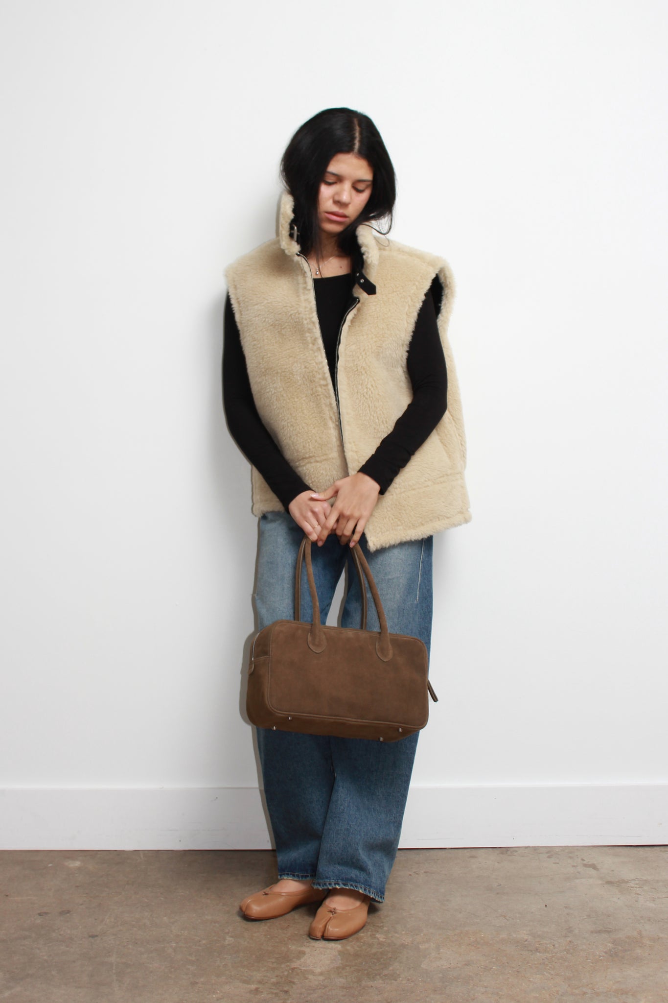 Reversible Shearling Vest