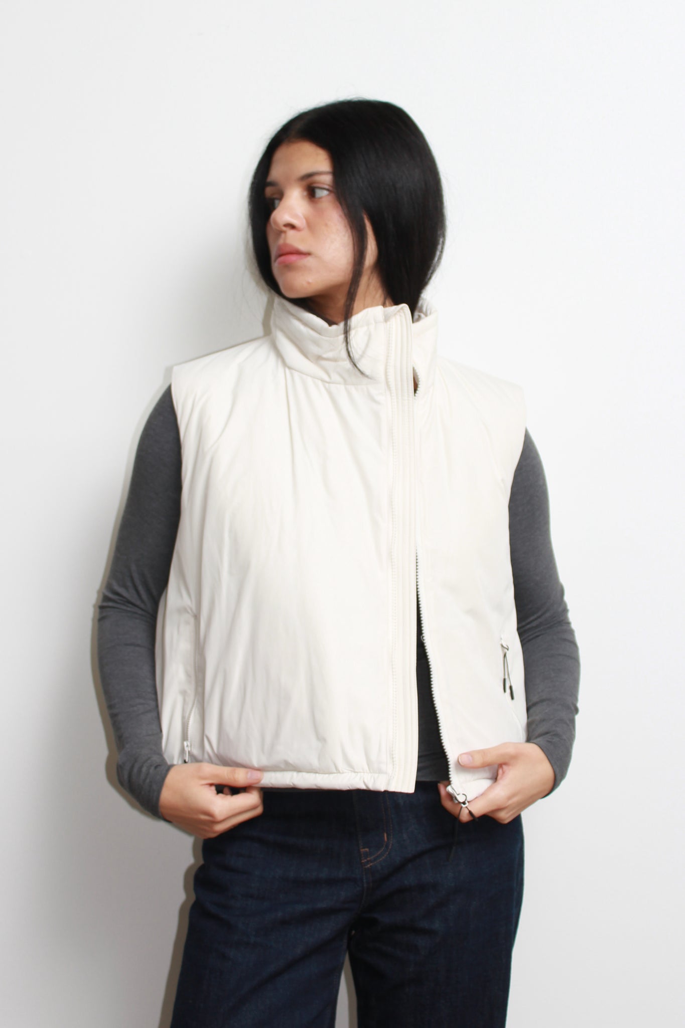 Side Zip up Padded Vest