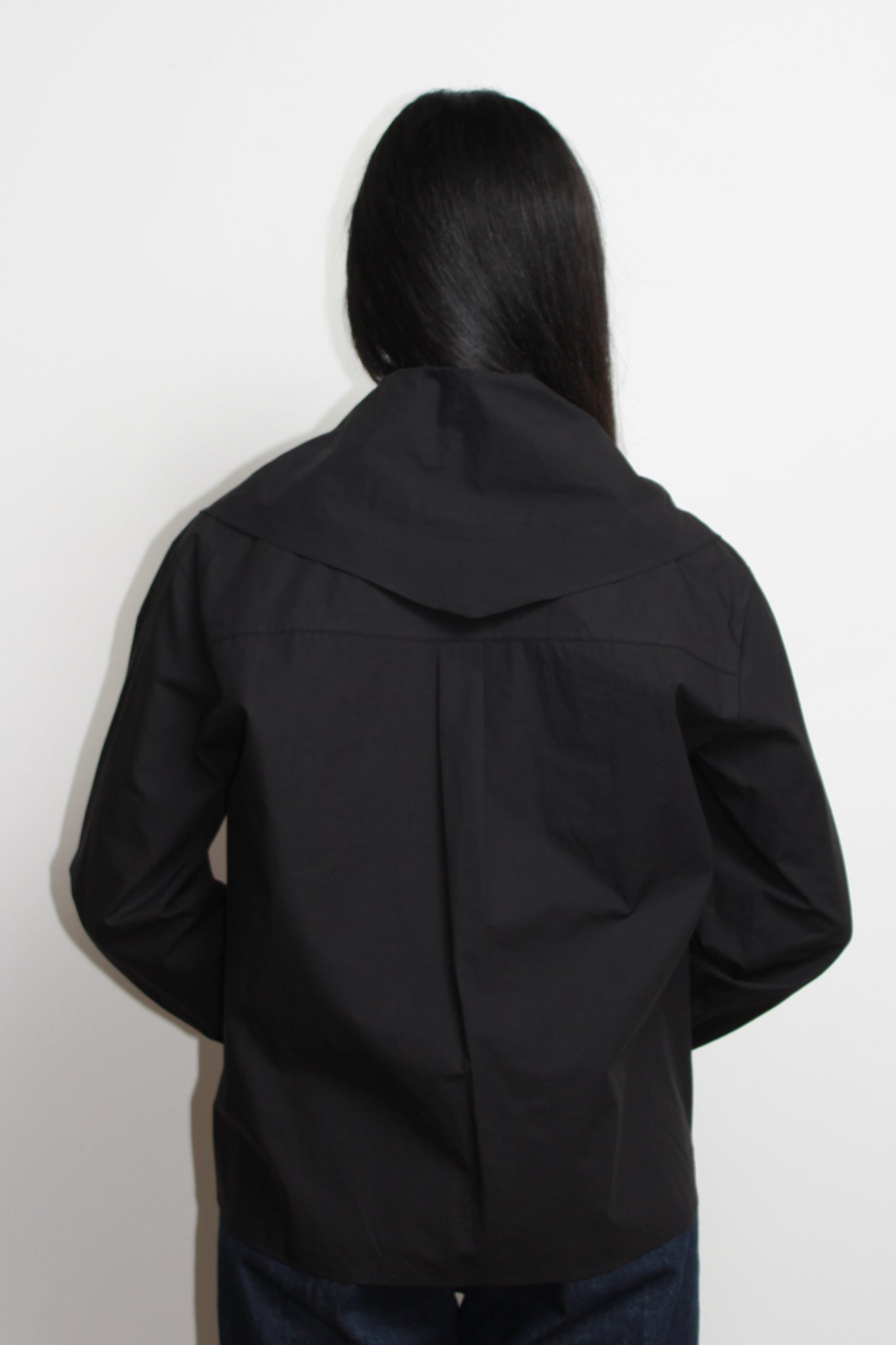 LS Sailor Collar Shirts in Black