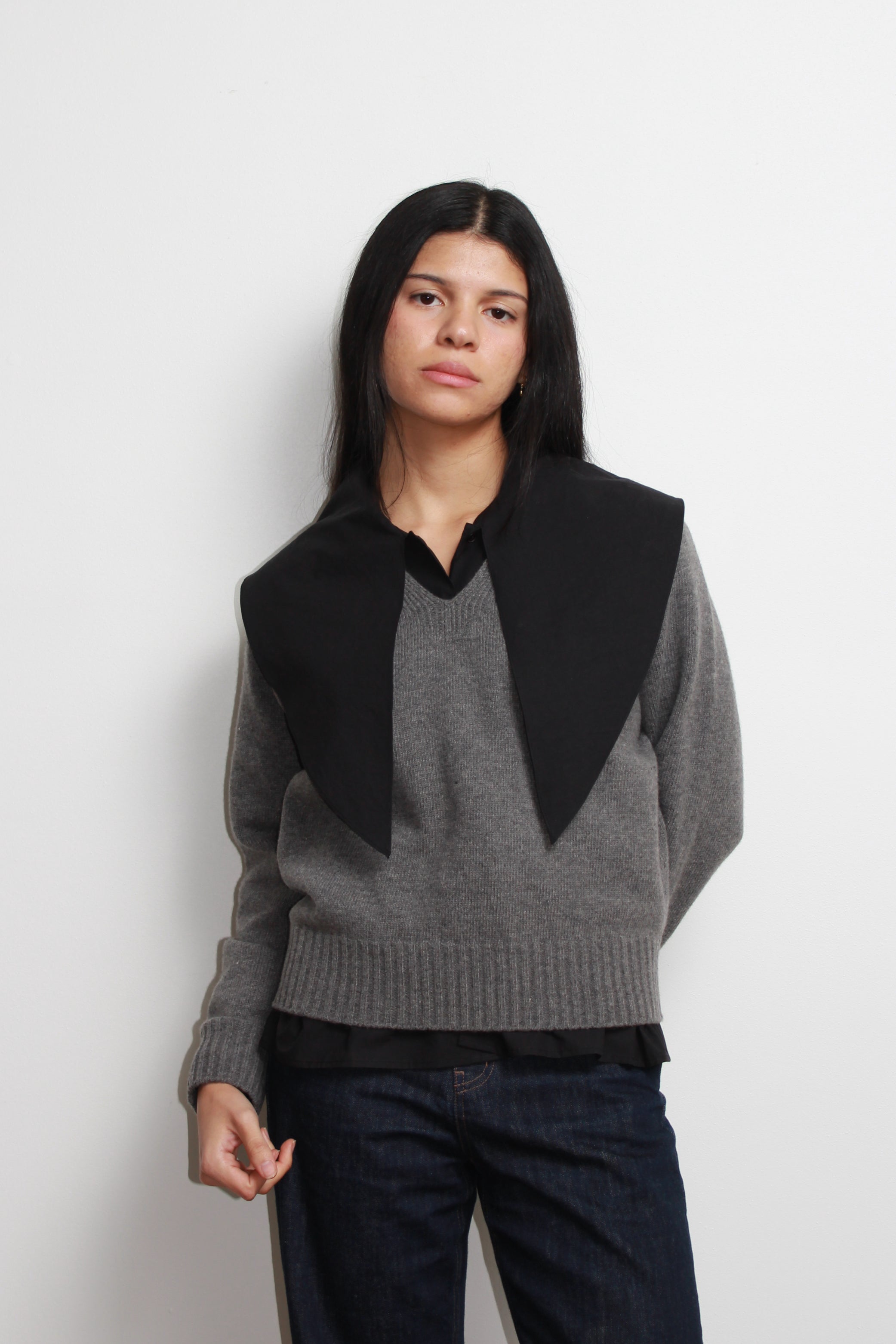 SAILOR COLLAR WATCH JACKET（ESPRESSO) Sailor Collar Top by Y's- La Garçonne