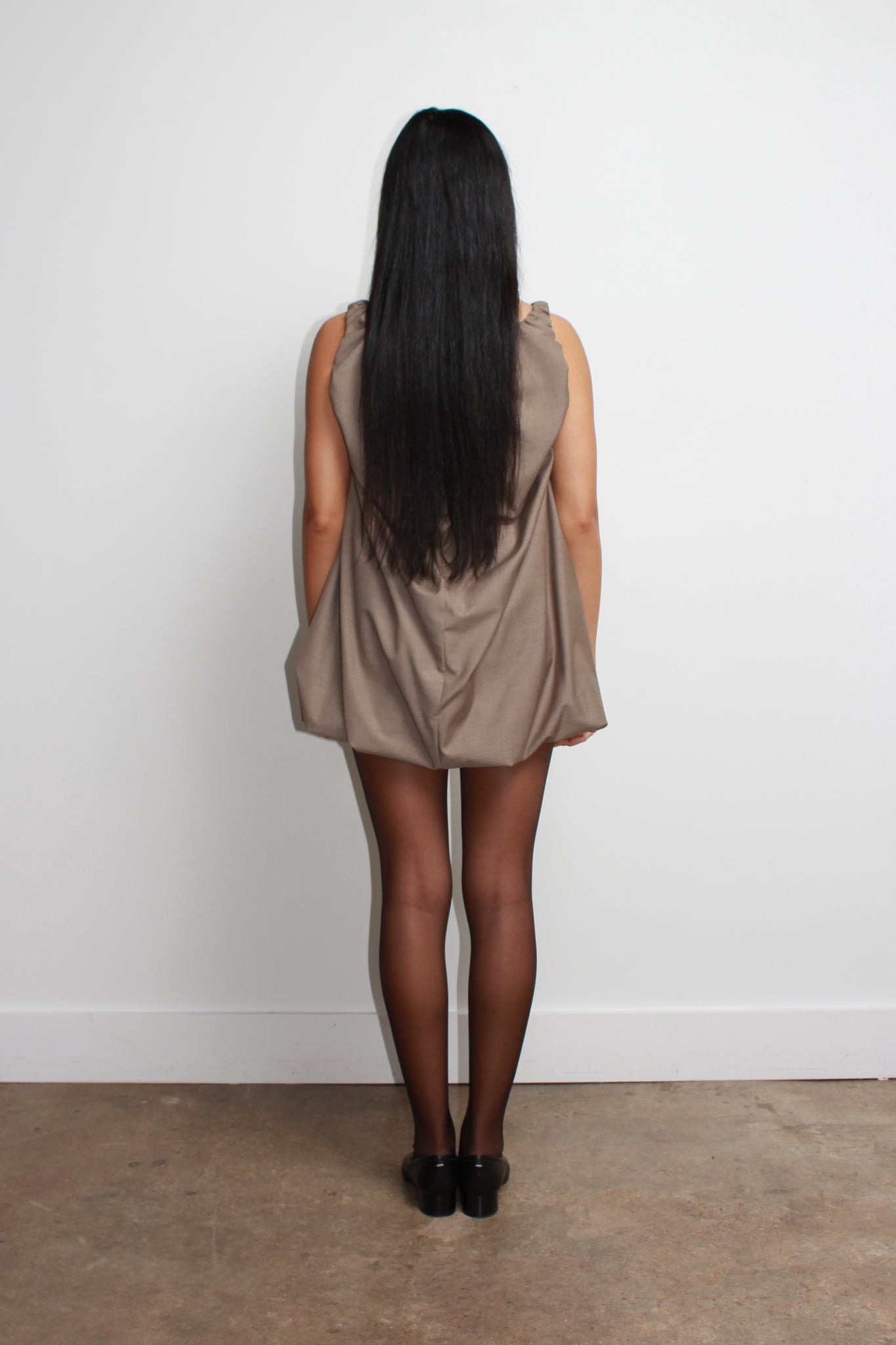 Smoke Mini Dress in Brown