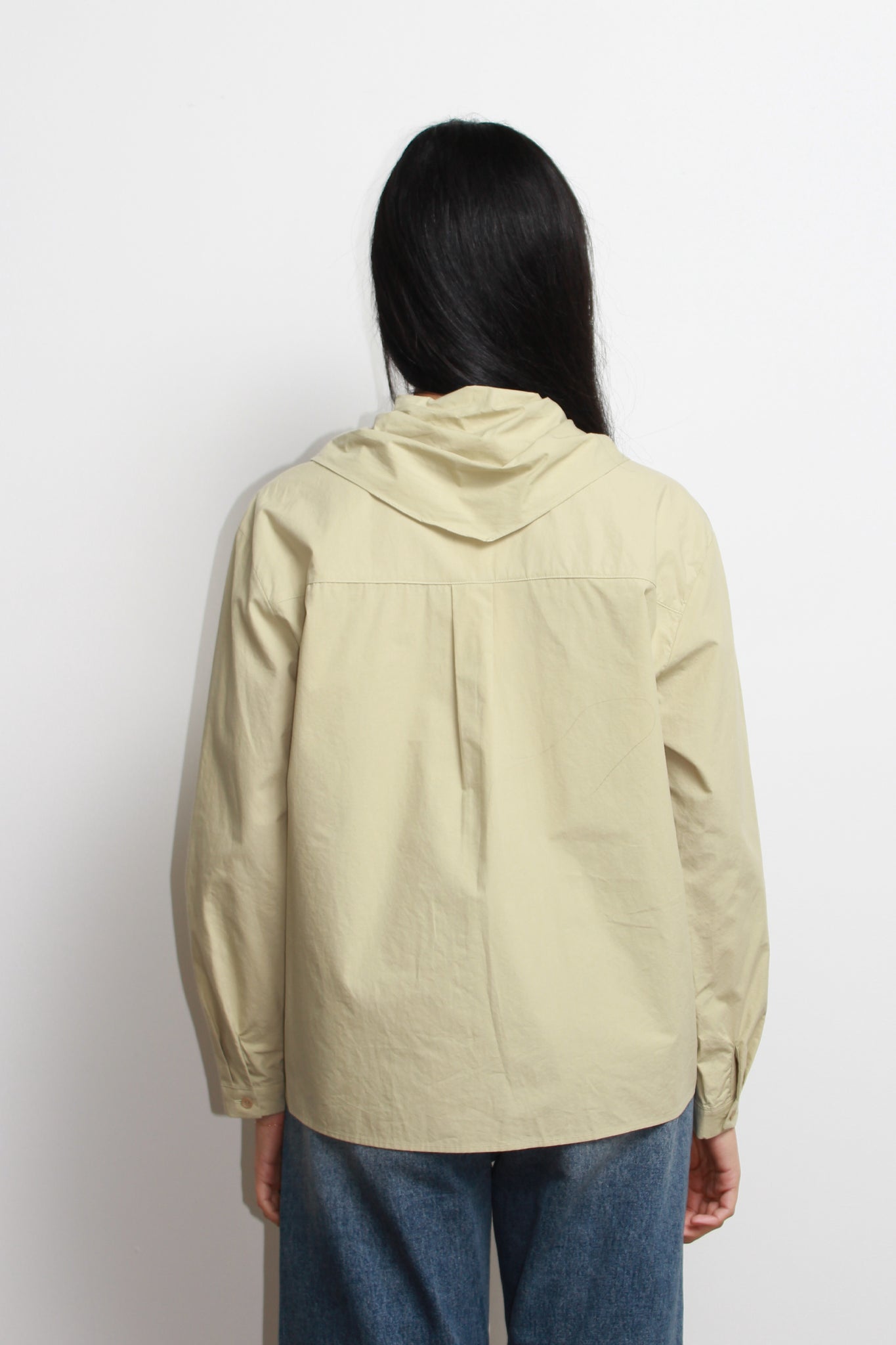 LS Sailor Collar Shirts in Khaki Green