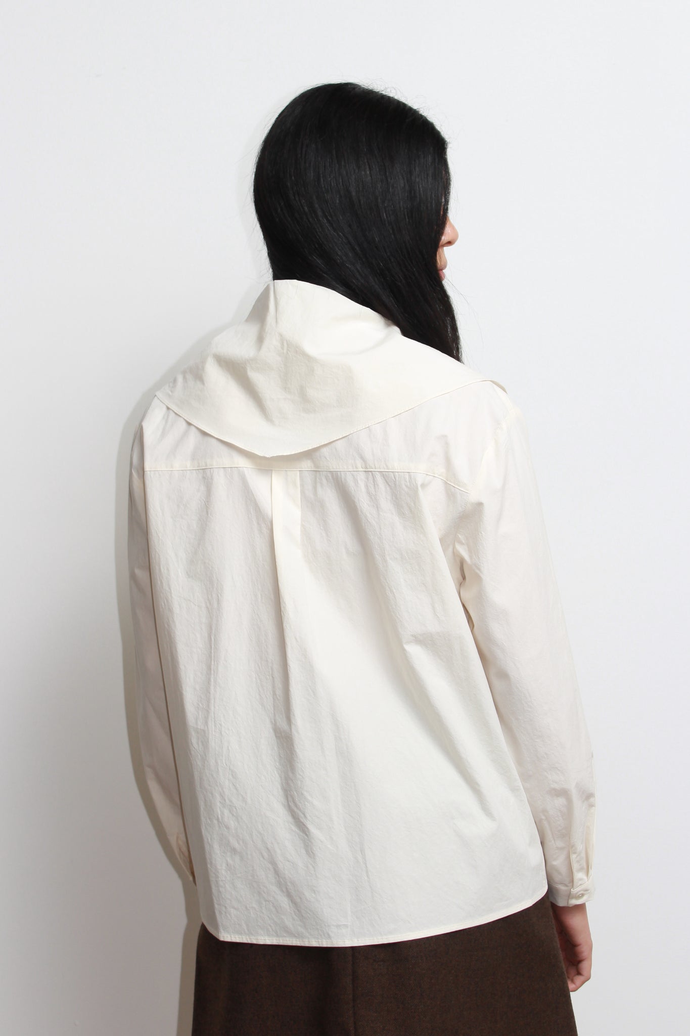 LS Sailor Collar Shirts in Ivory