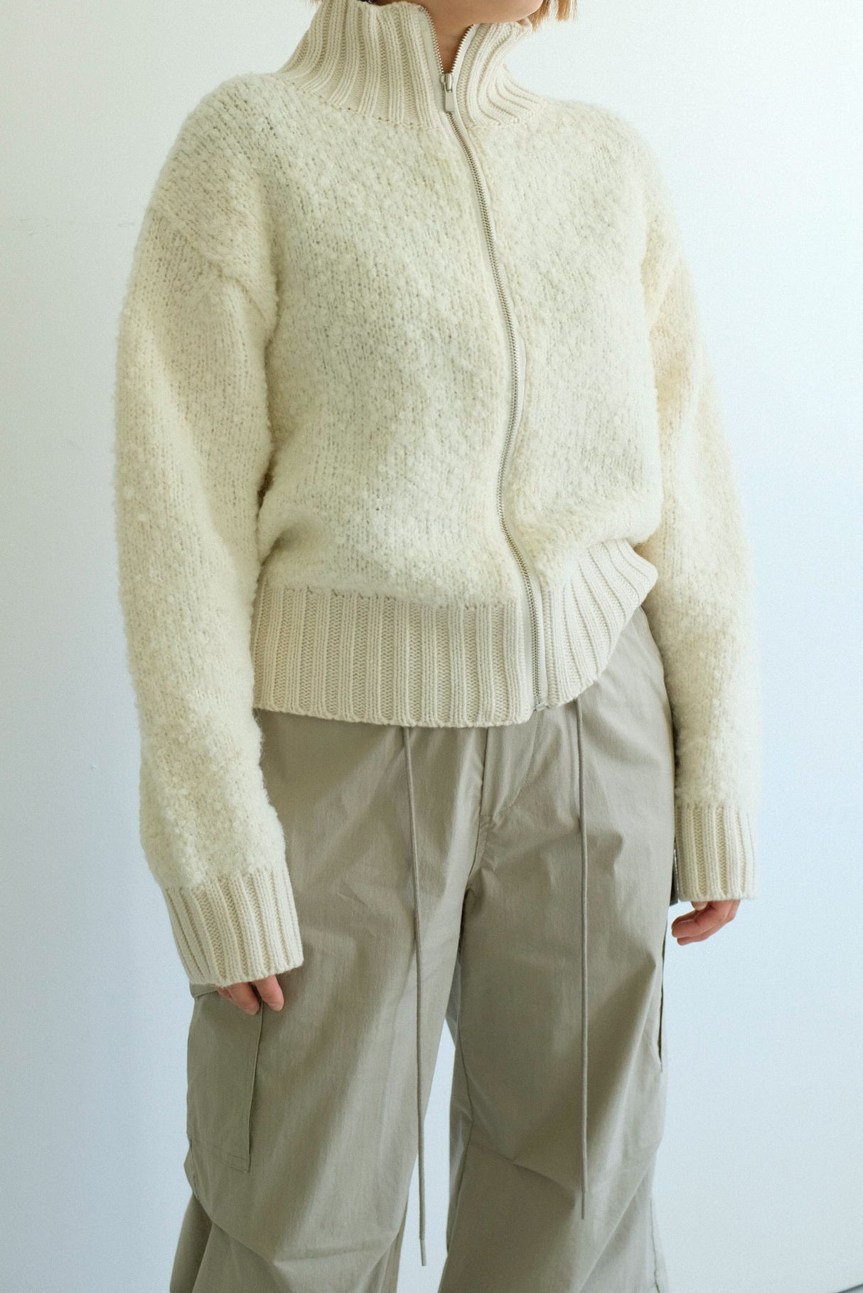 Noel Alpaca Zip up Cardigan