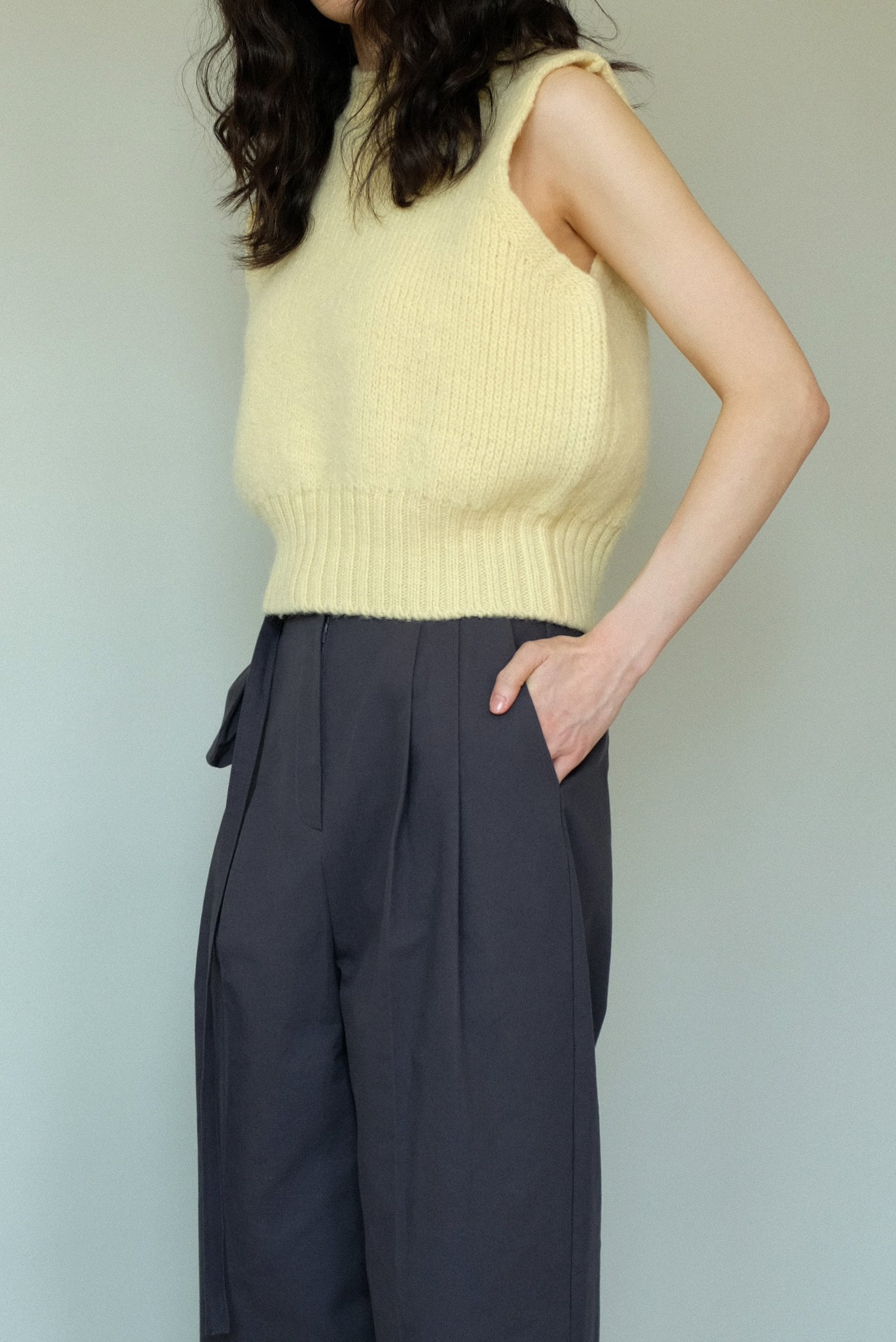 Pocket Belt Cotton Pants