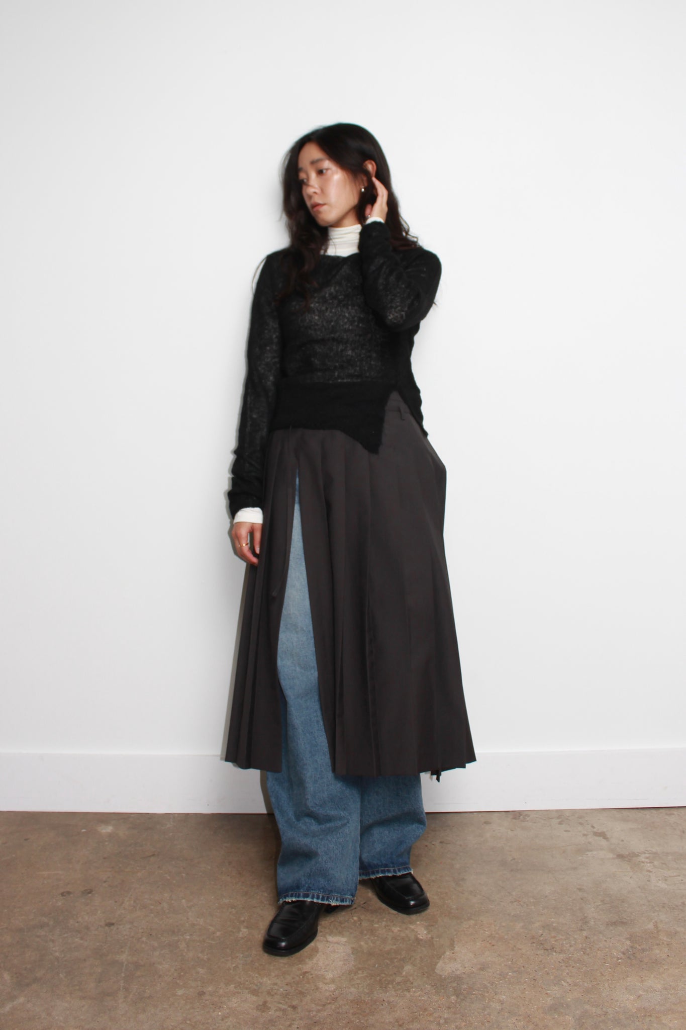 LF Wrap Pleats Skirt