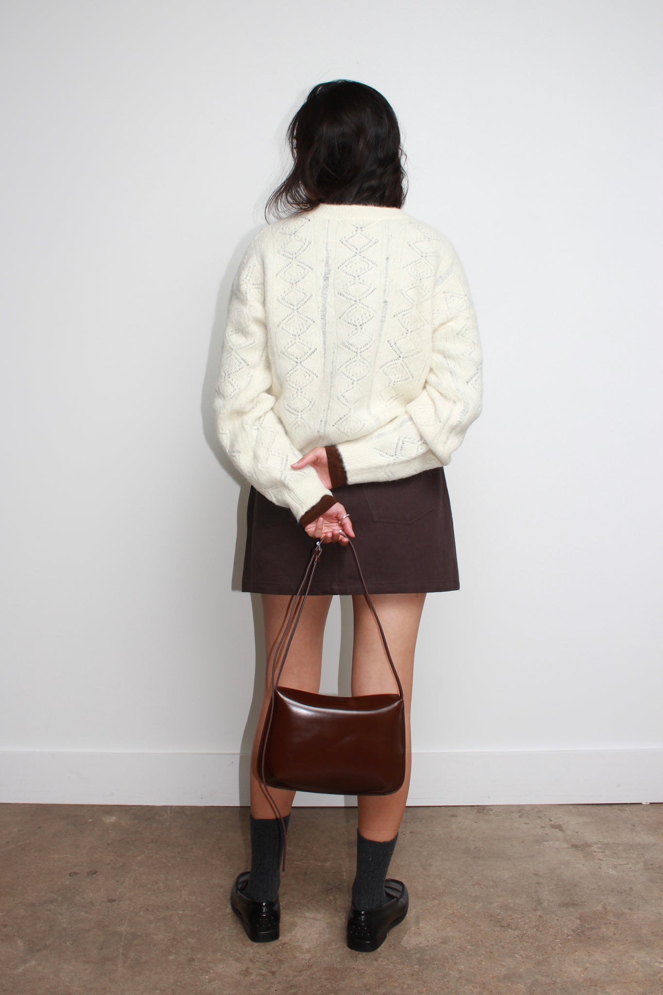 Scasi Alpaca Sweater in Ivory