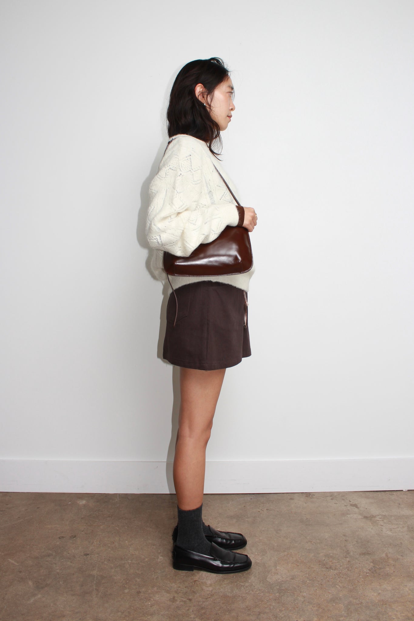 Dearni Shoulder/ Cross Bag in Brown