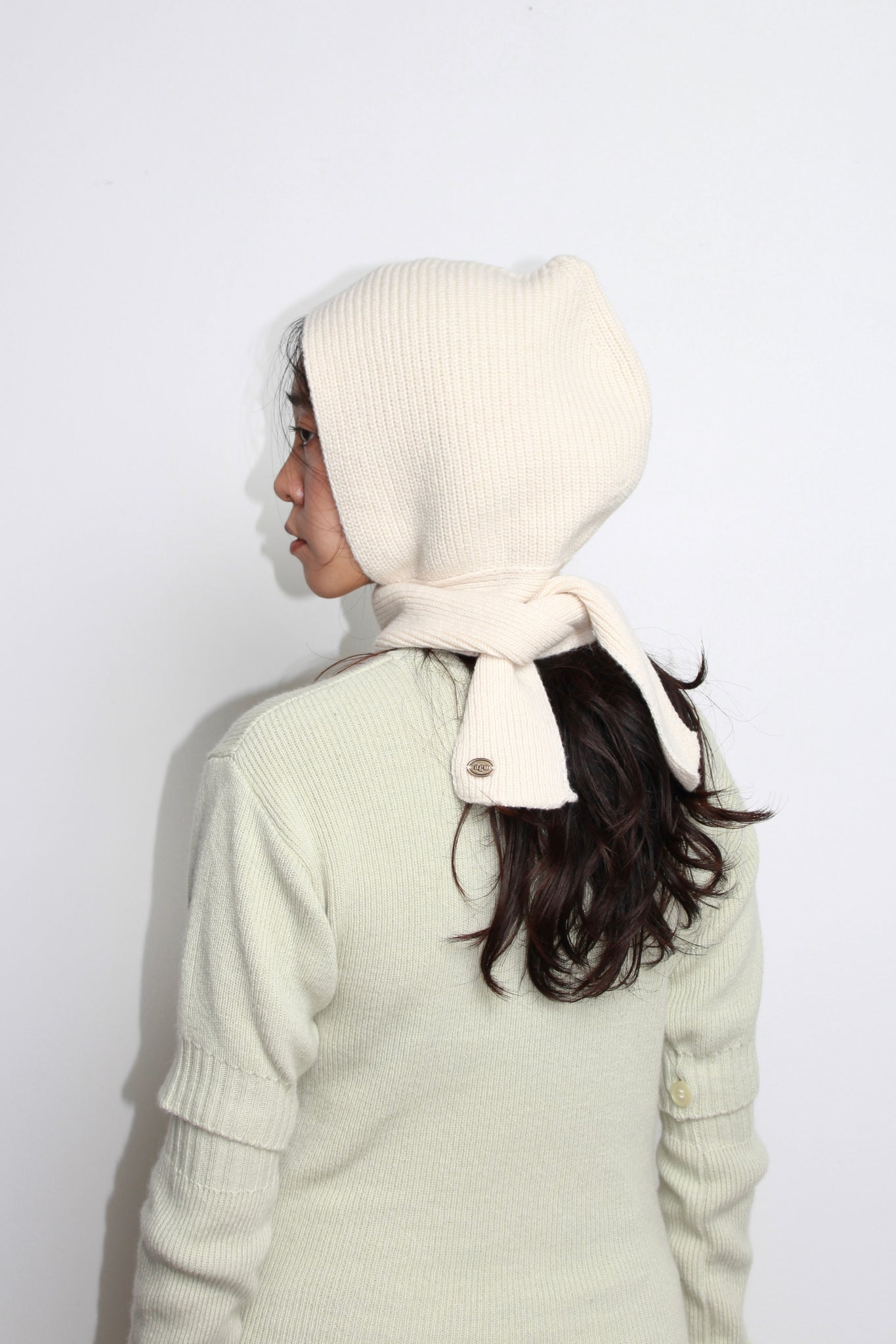 Ago Scarf Balaclava in Cream