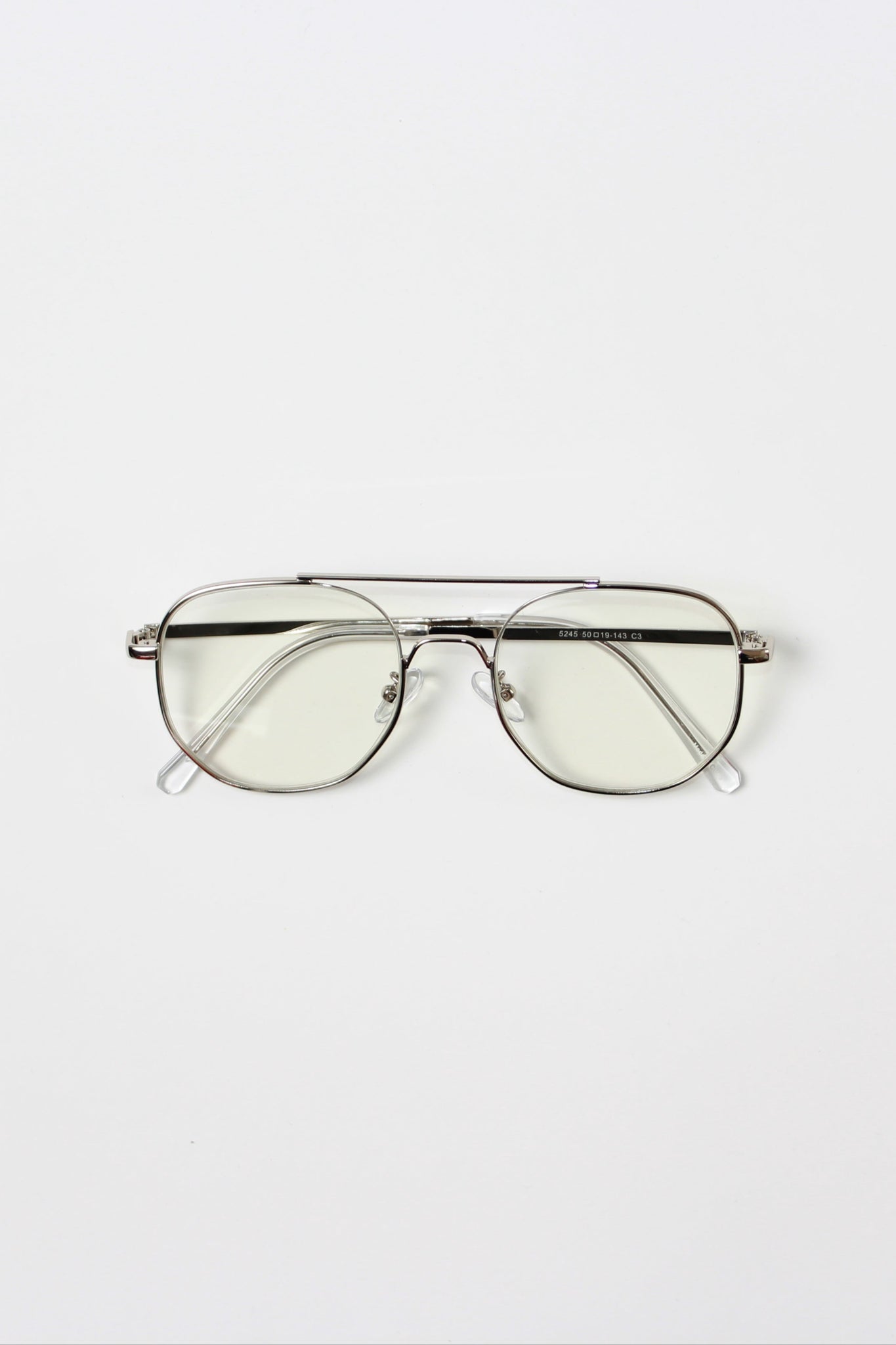 Aviator Silver Glasses