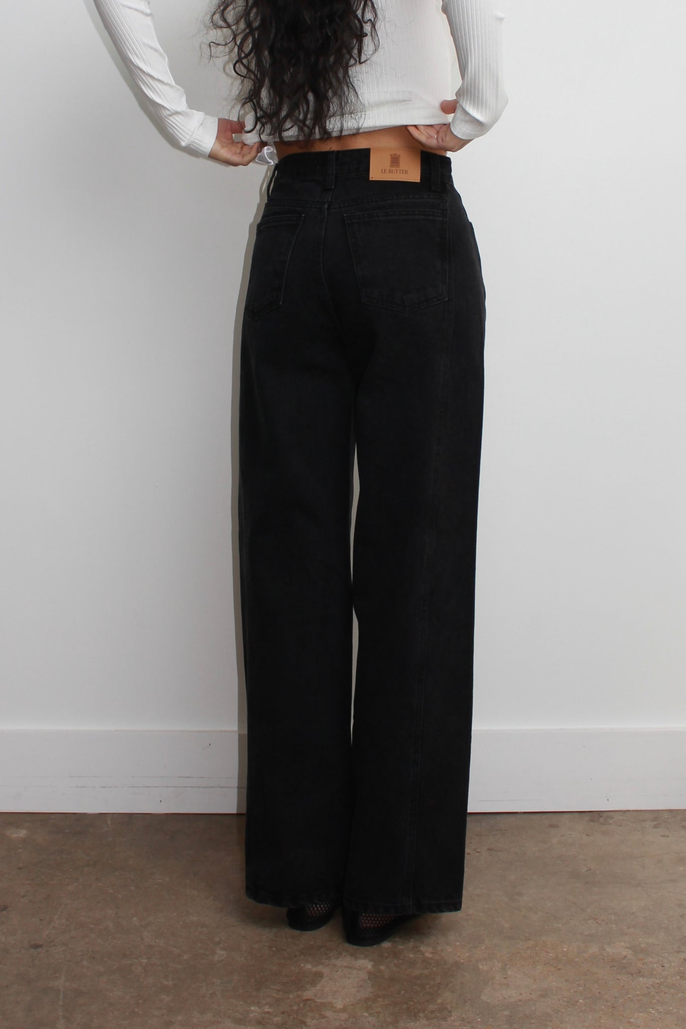 Side Line Black Denim