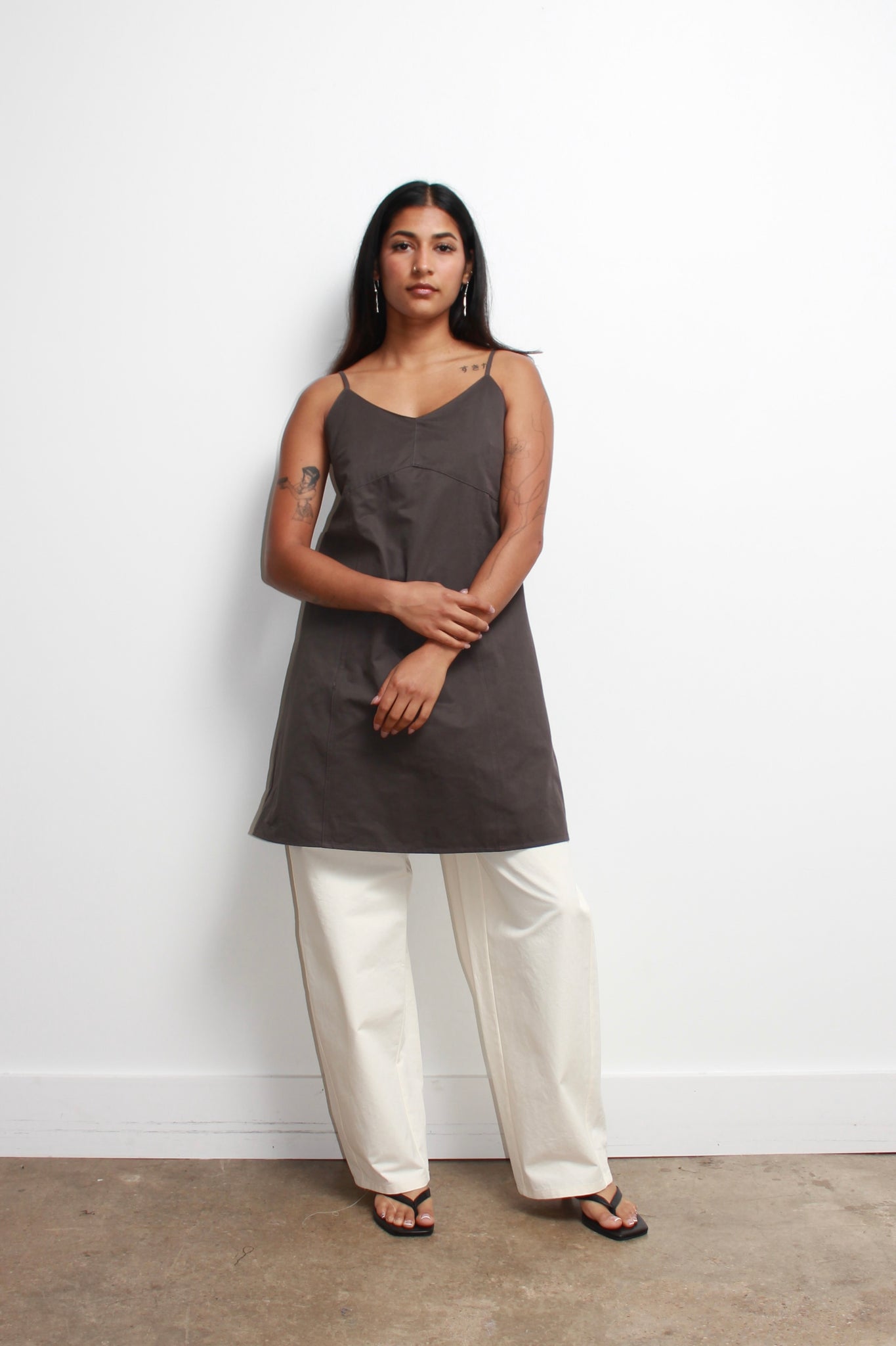 Vandi Layered Dress in Brown