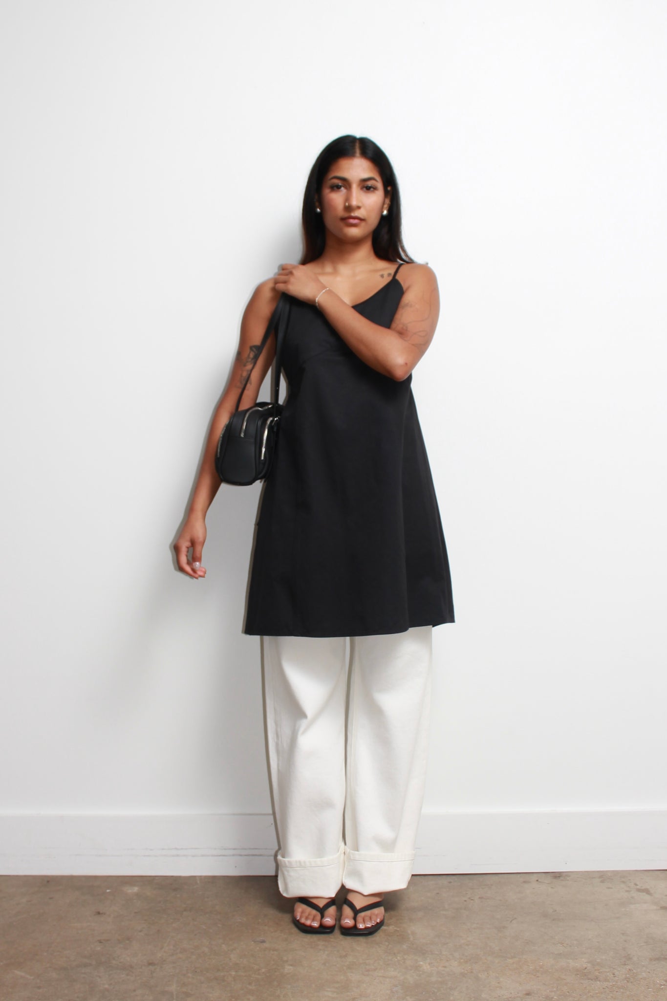 Vandi Layered Dress in Black
