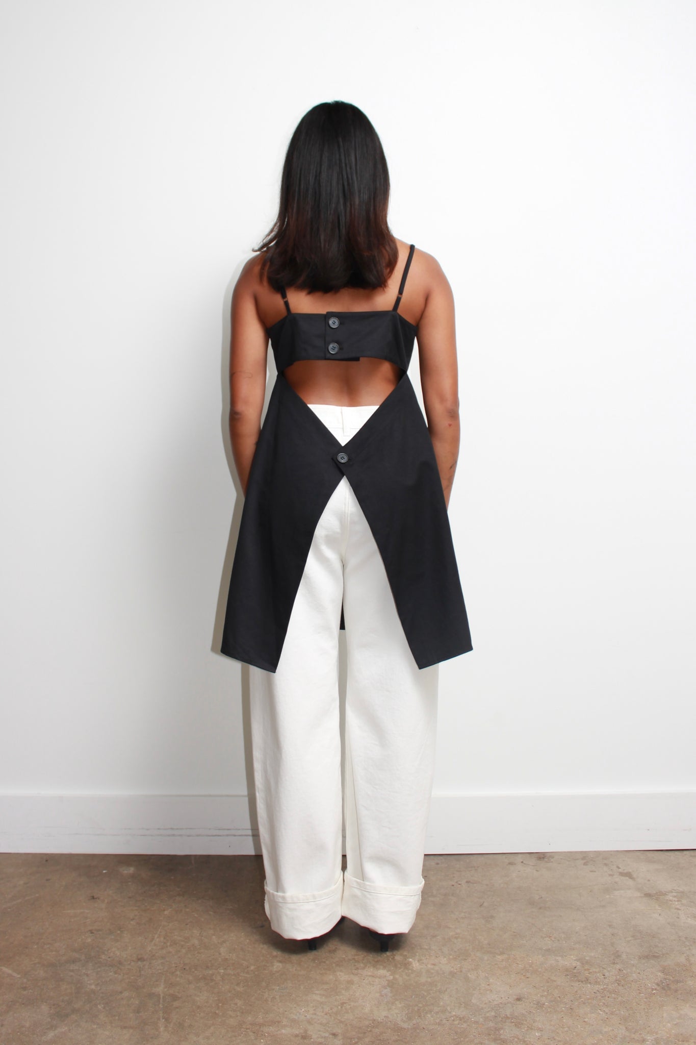 Vandi Layered Dress in Black