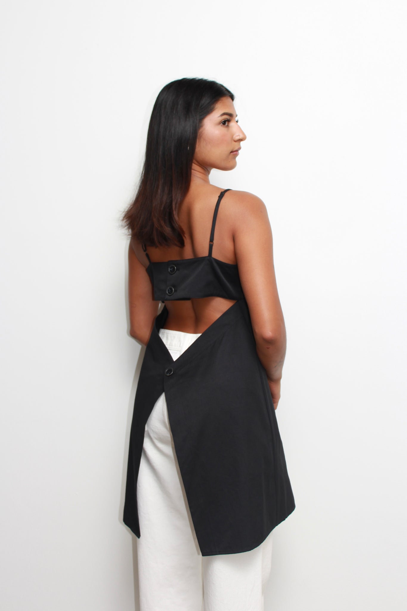 Vandi Layered Dress in Black