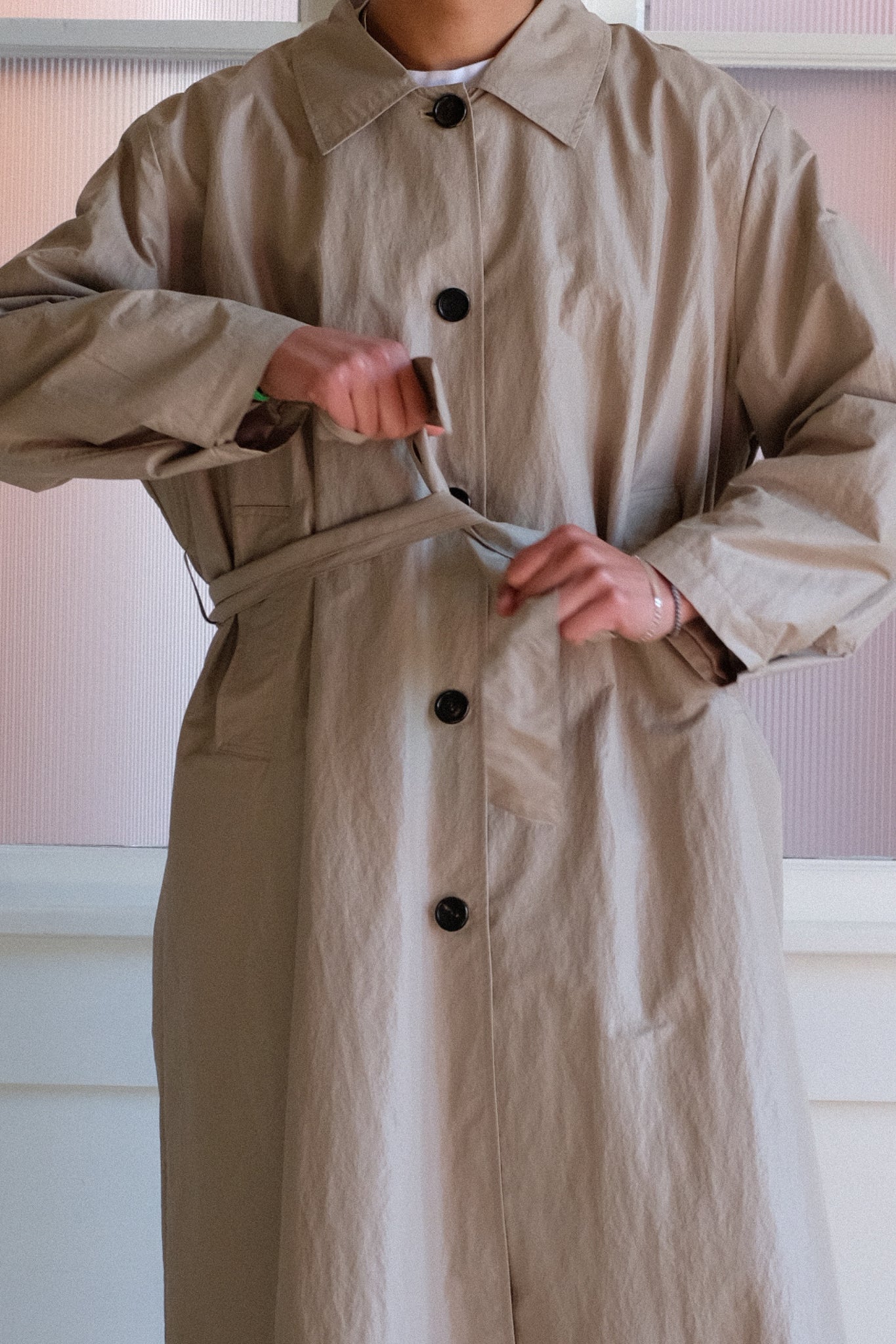 Oversized Trench coat in beige
