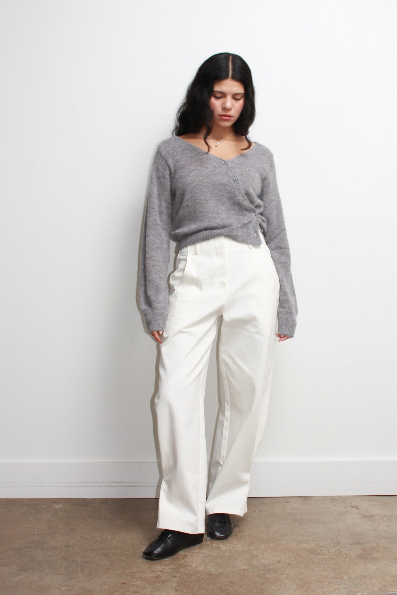 Mell Soft Wrap Cardigan in Sky Blue