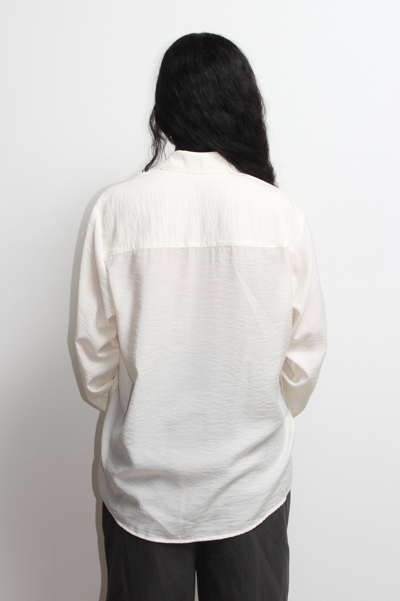 LF Ribbon Tie Shirt in Cream