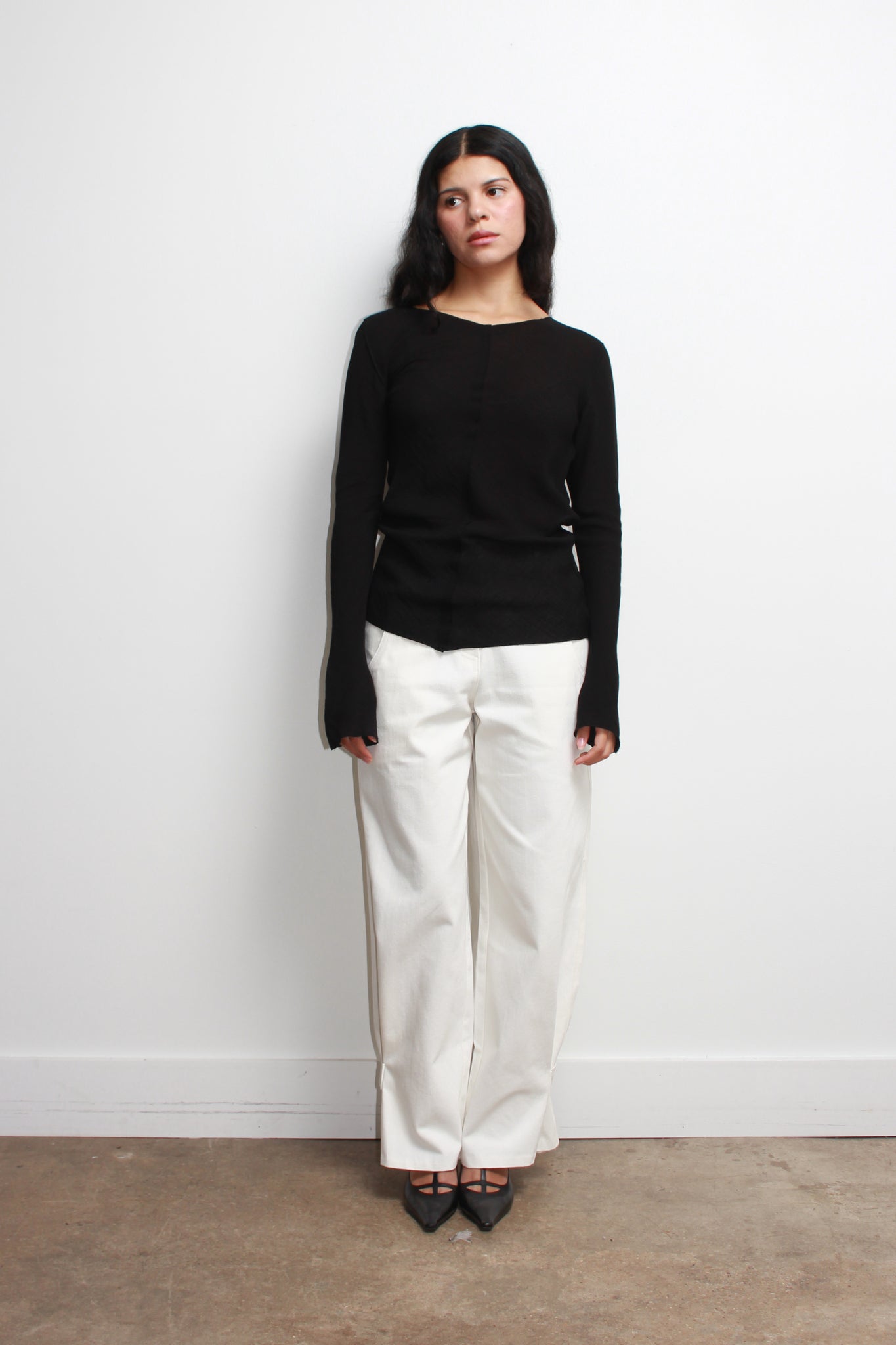 LF Scarf Top in Black