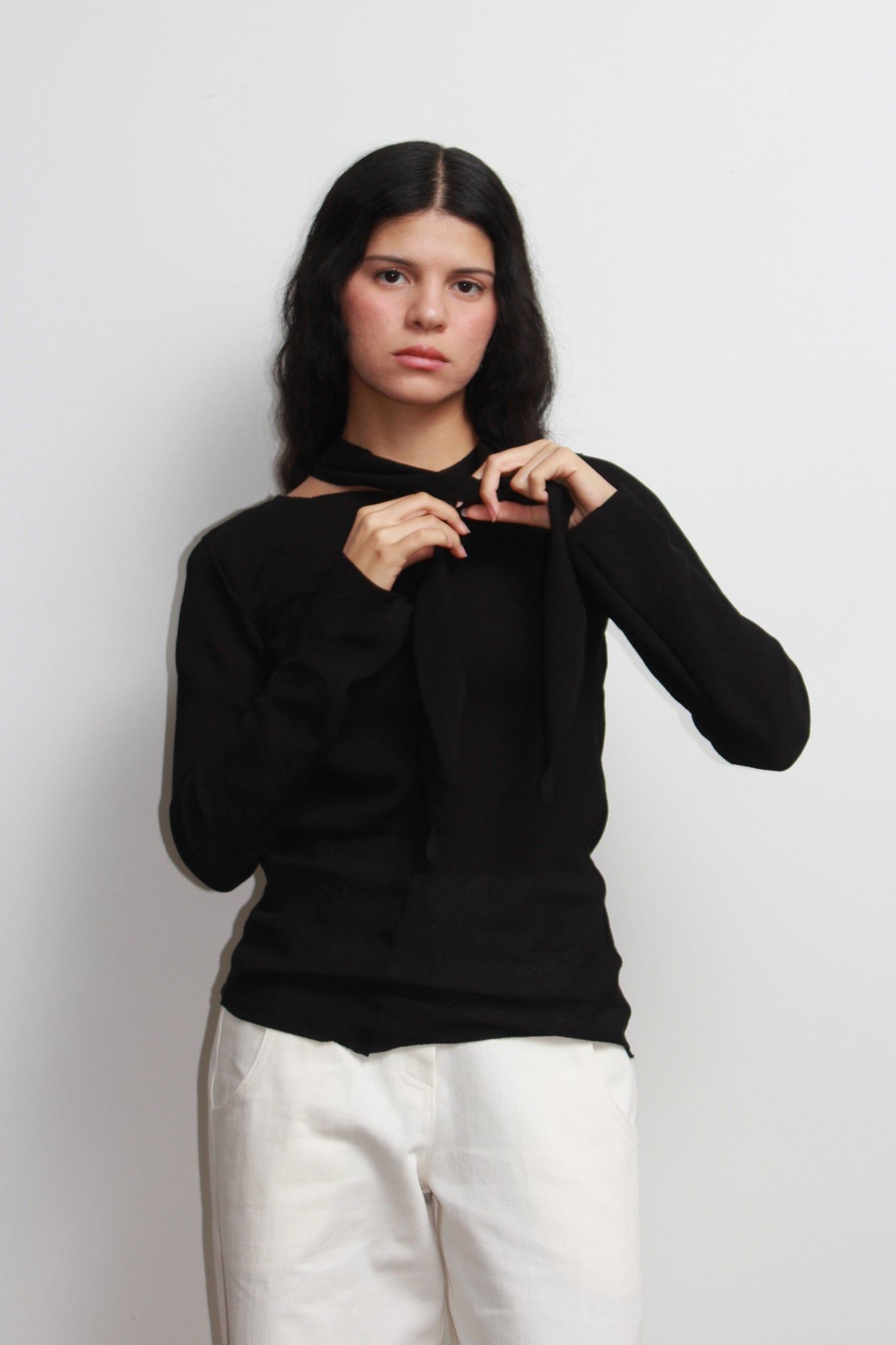 LF Scarf Top in Black