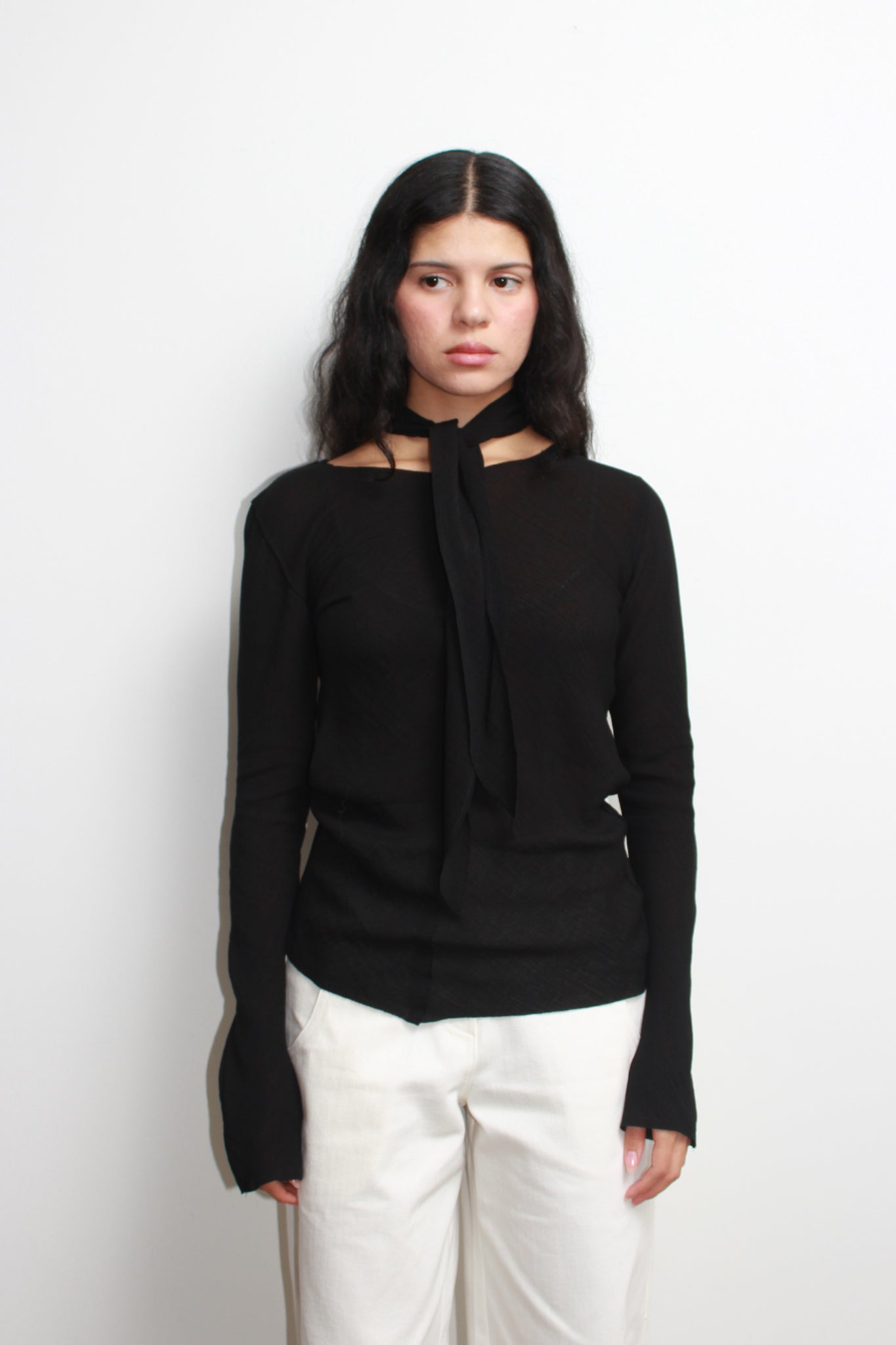 LF Scarf Top in Black