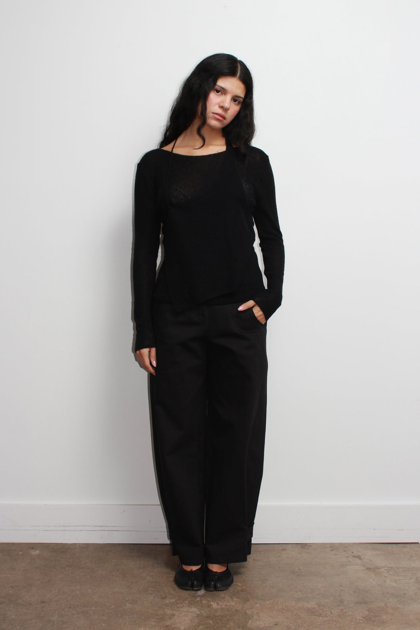 Kei Knie Vest Set in Black