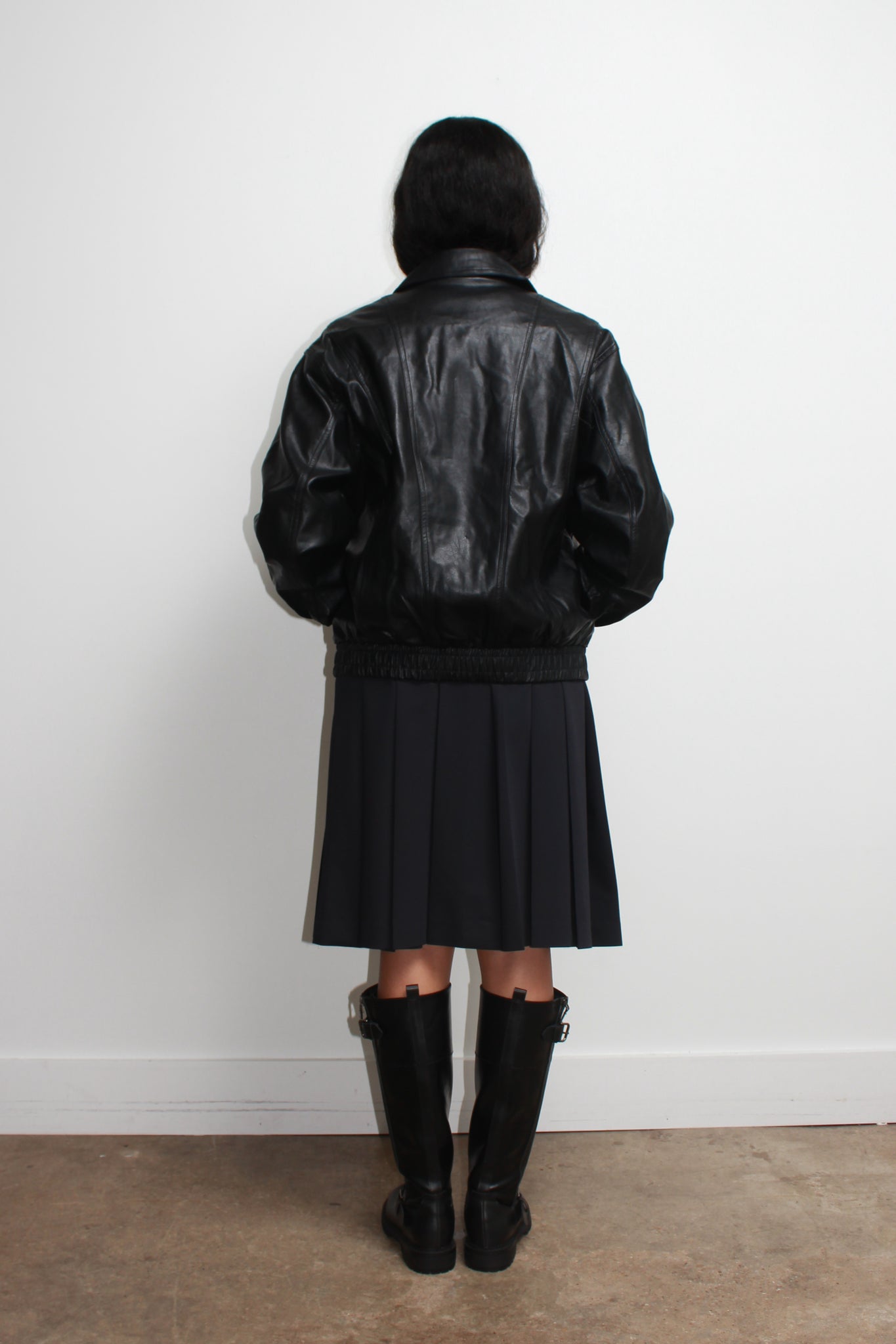 Mudd Vegan Leather Jacket in Black