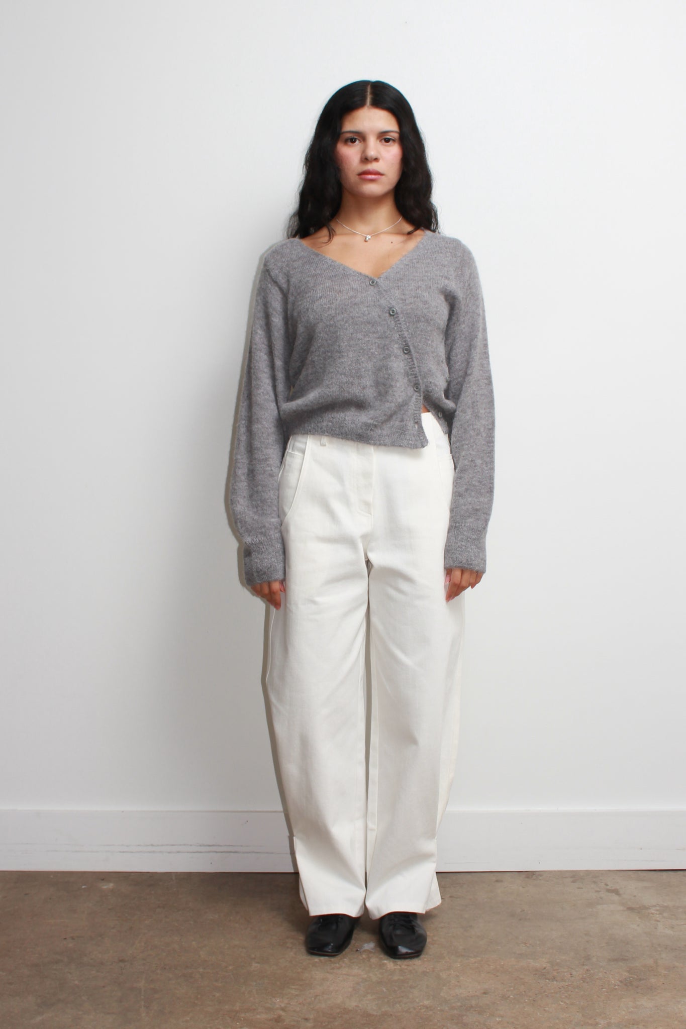 Mell Soft Wrap Cardigan in Sky Blue
