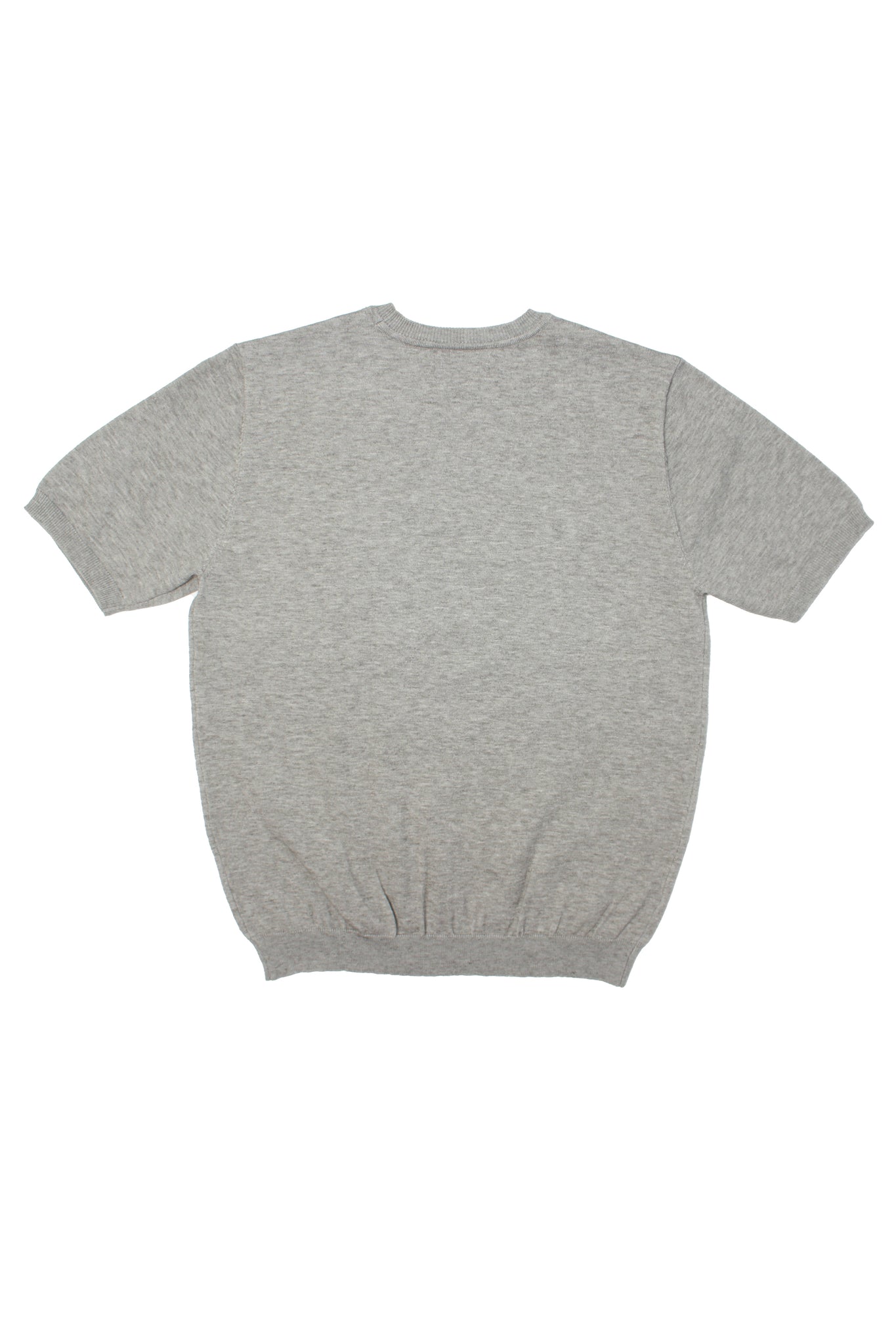 Mento Round Neck Knit Top in Grey