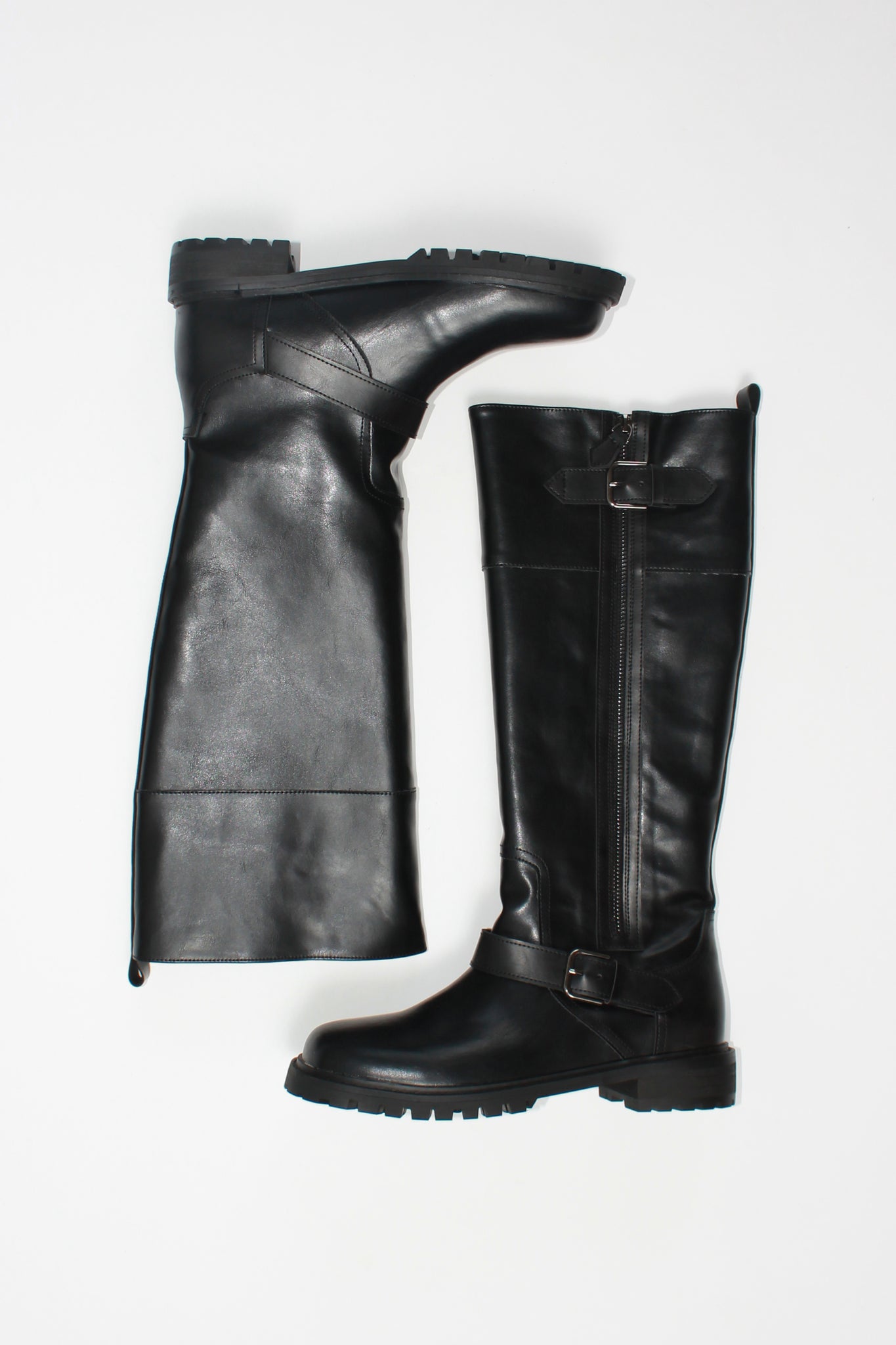 Side Zipper Knee High Boots