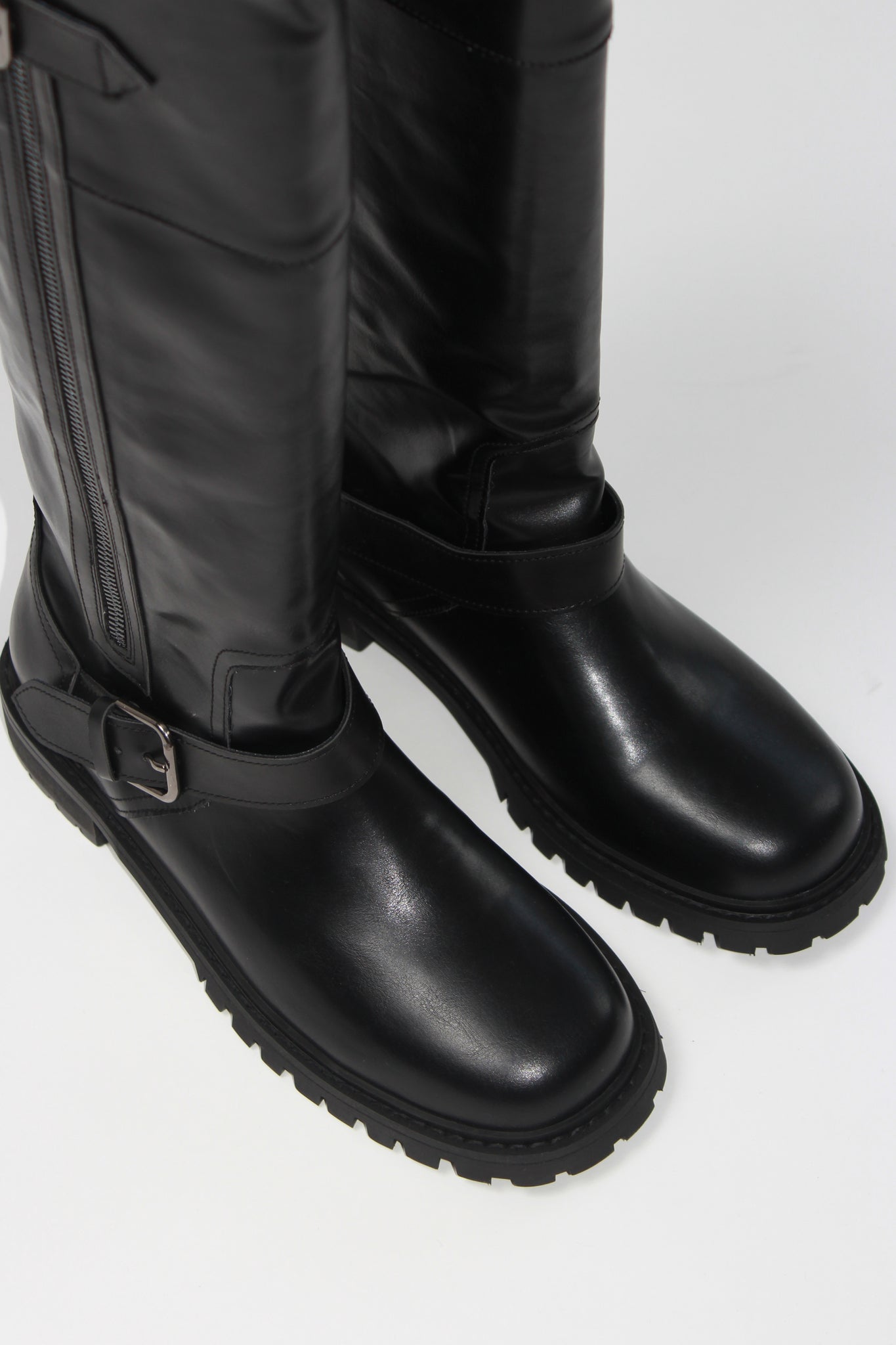 Side Zipper Knee High Boots