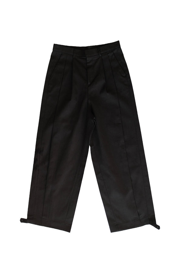 Senne Double Pin-tuck Pants in Black