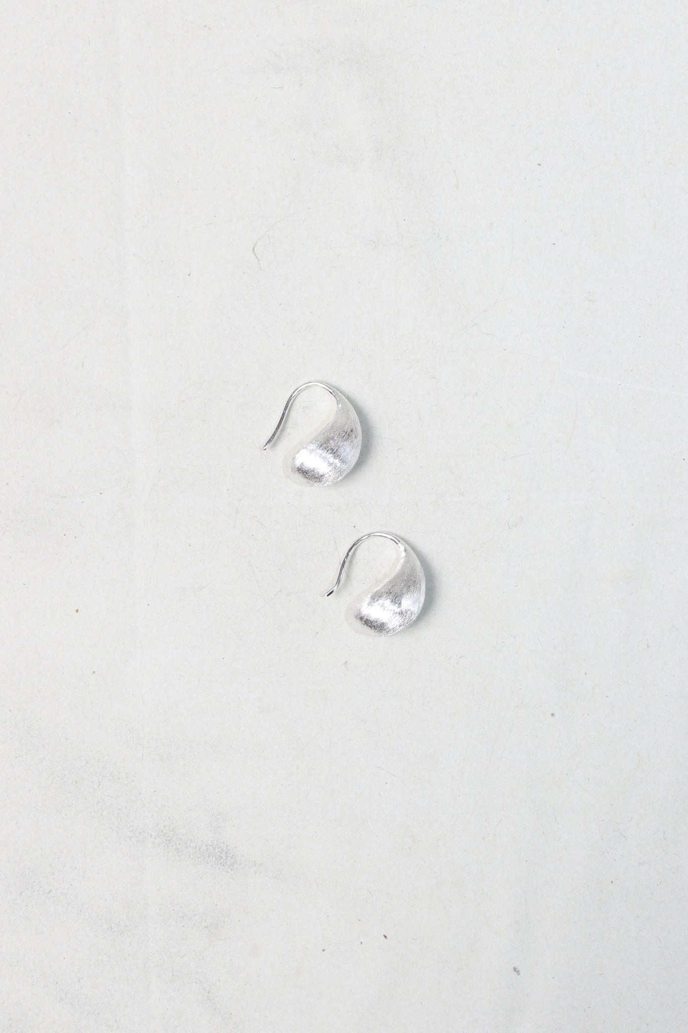 Matte Brushed Hoop Earrings