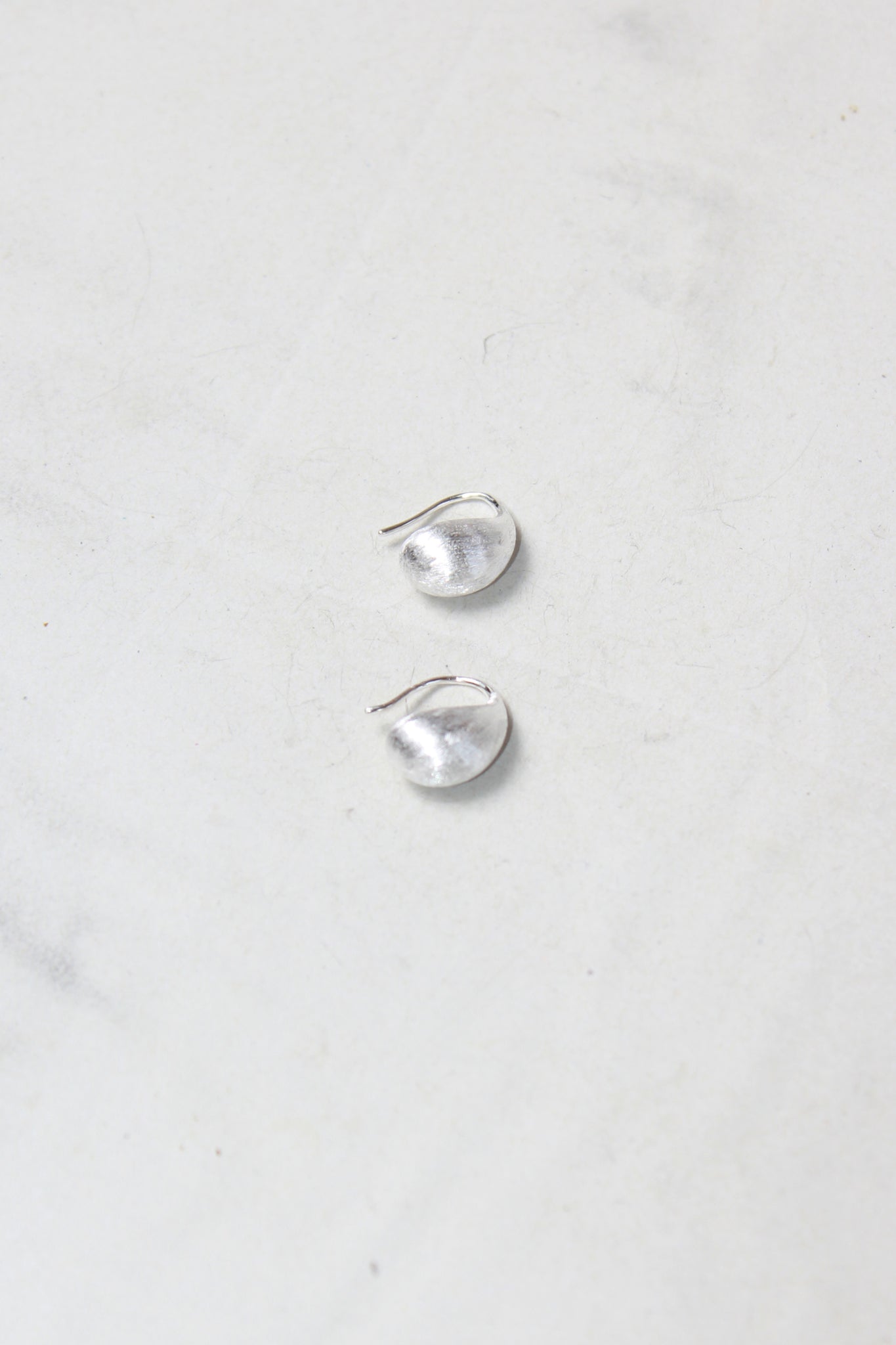 Matte Brushed Hoop Earrings